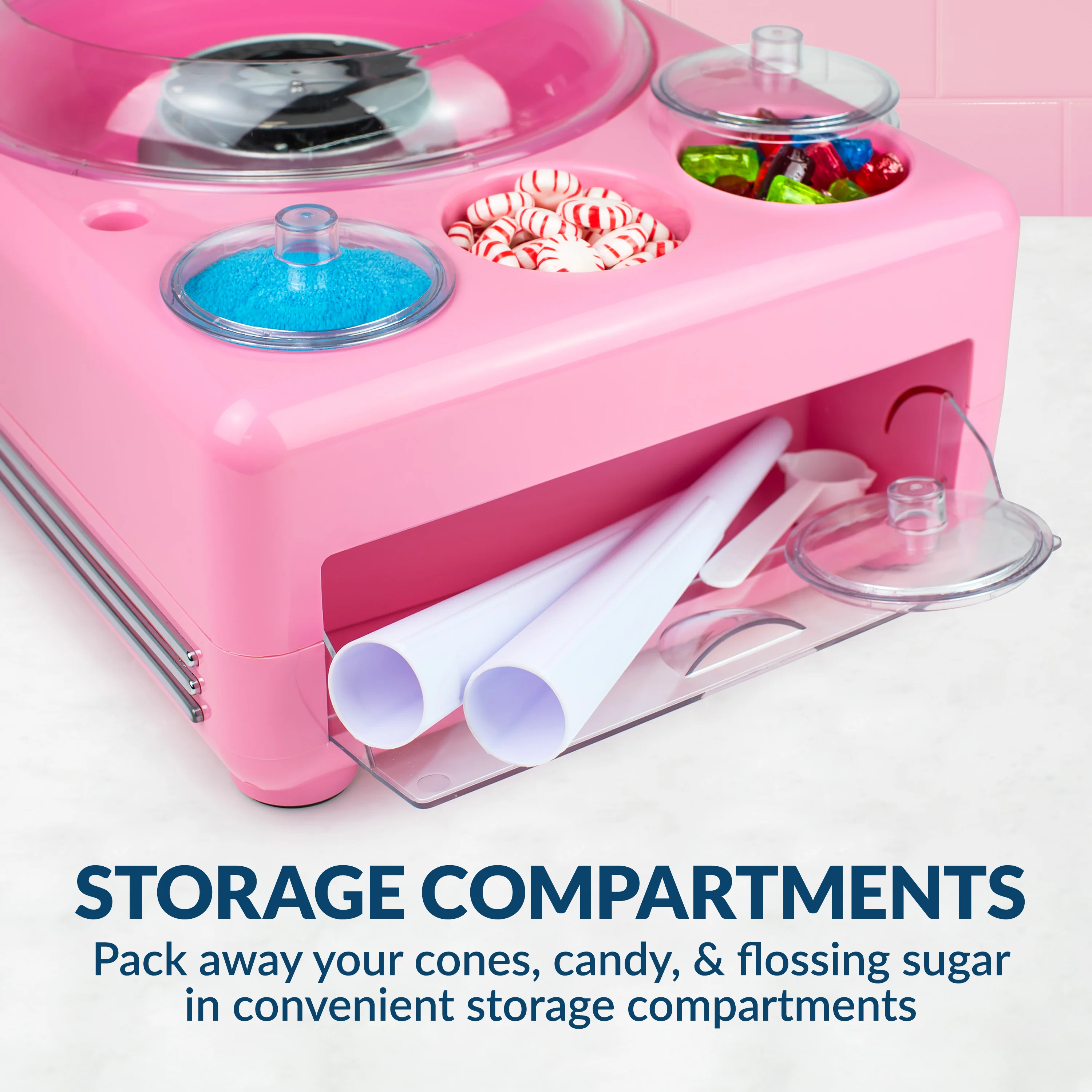 Hard Candy Cotton Candy Station - Inhomebuy