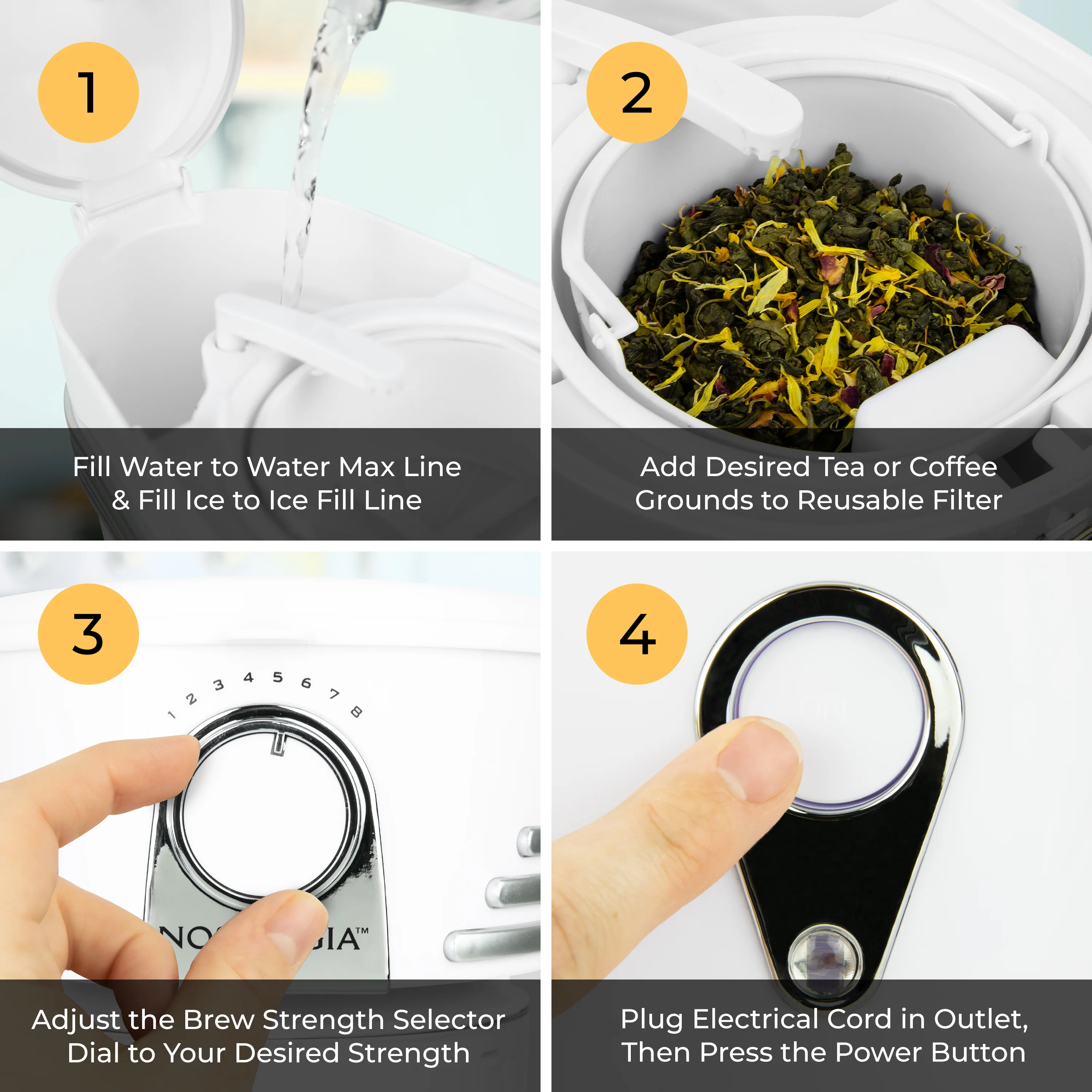 Café' Ice 3-Quart Iced Coffee and Tea Brewing System - Inhomebuy