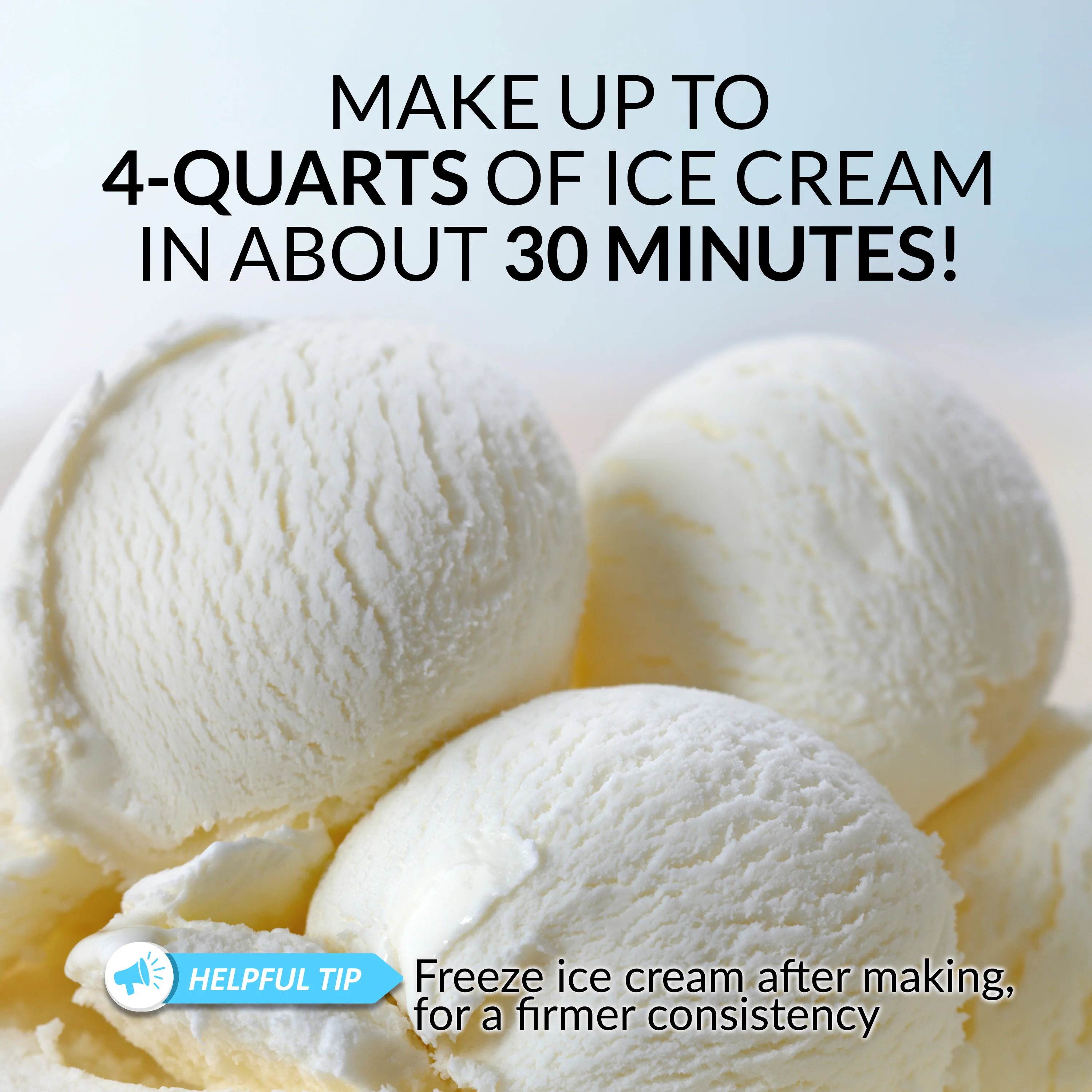 4-Quart Swirl Cone Ice Cream Maker, Chocolate Brown - Inhomebuy