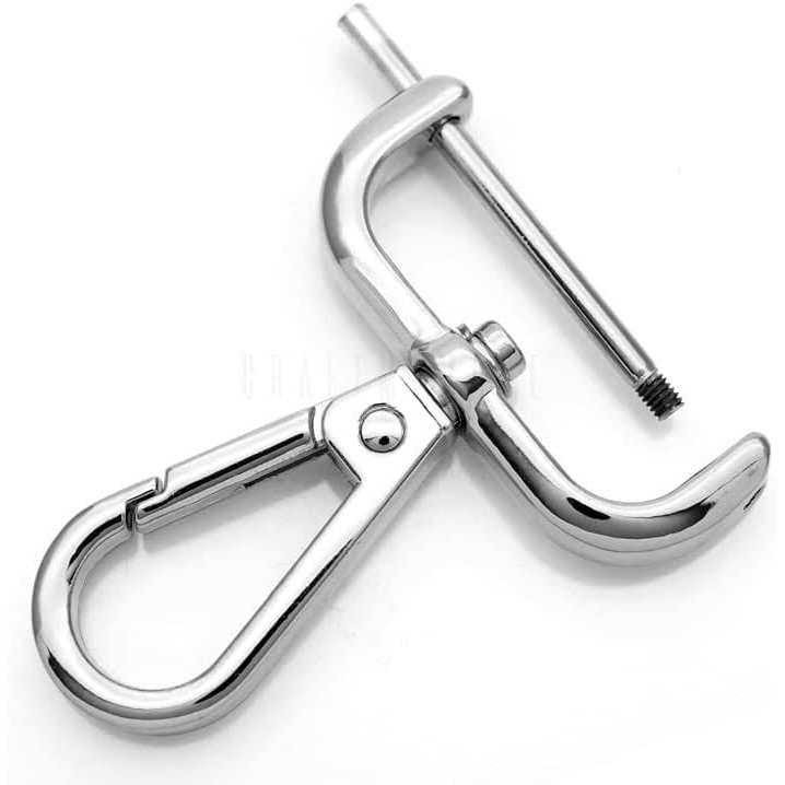 CRAFTMEMORE 2pcs Detachable Snap Hook Swivel Clasp w/Screw Bar Vt493 Bag Strap Hardware Replacement - Inhomebuy