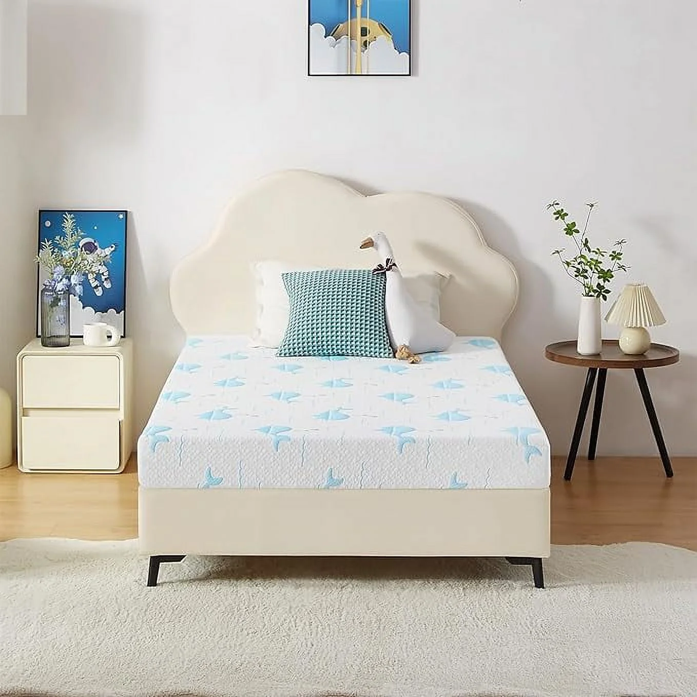 Vipkoe 5 Inch Twin Mattress for Kids Cooling Memory Foam Medium Feel, Bed-in-a-Box - Inhomebuy