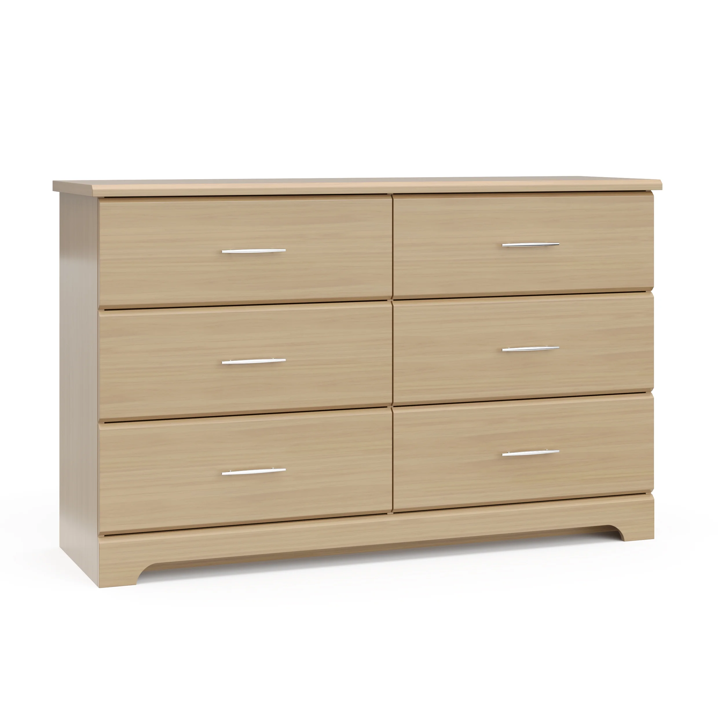 Storkcraft Brookside 6 Drawer Kids Double Dresser, Driftwood - Inhomebuy
