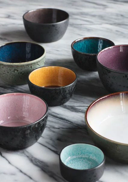 Stoneware Bowl 10cm Grey/Grey - Inhomebuy