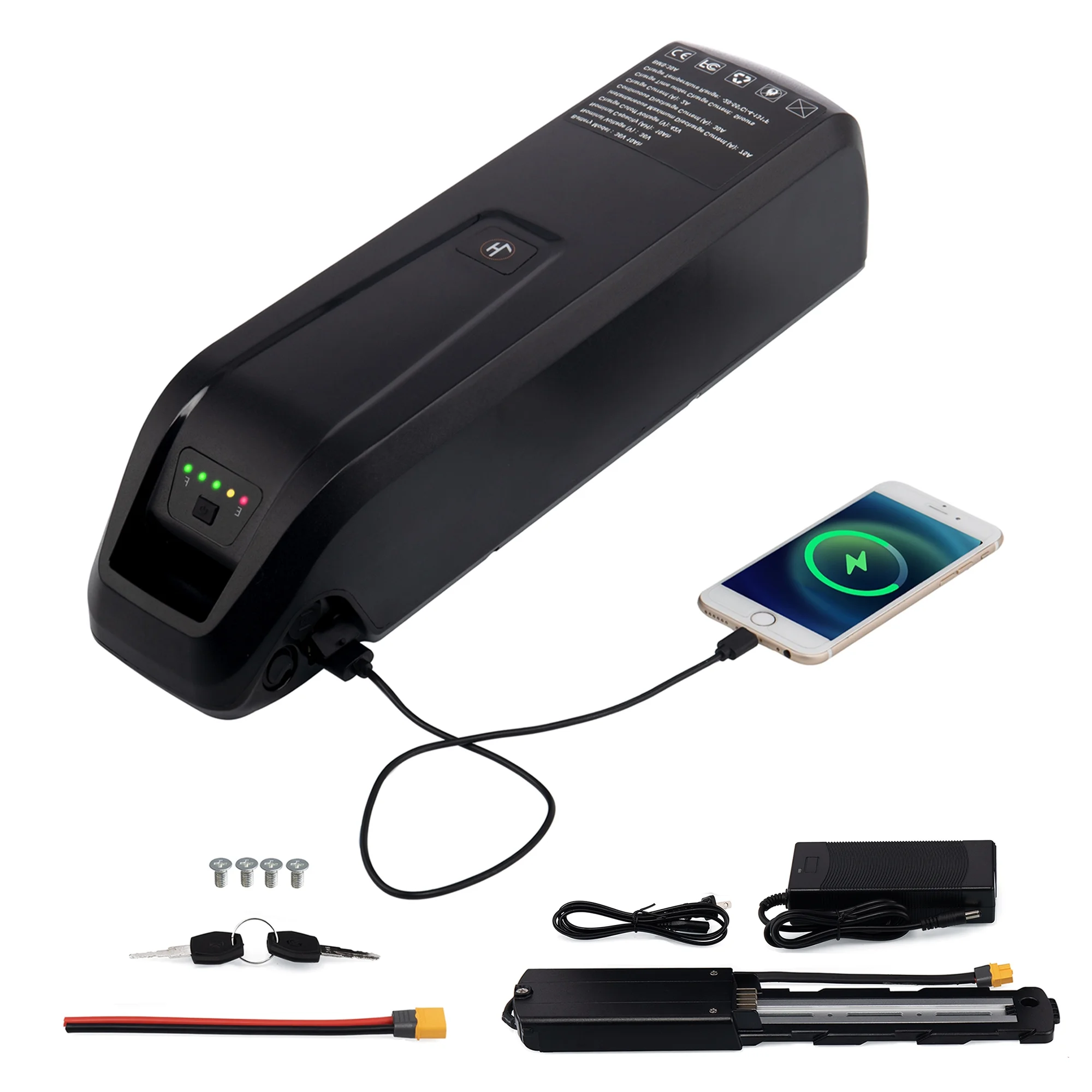 48V 20AH Ebike Battery with Charger 48V Lithium Battery Tricycle Battery for 750W-1500W Adult Electric Bike - Inhomebuy