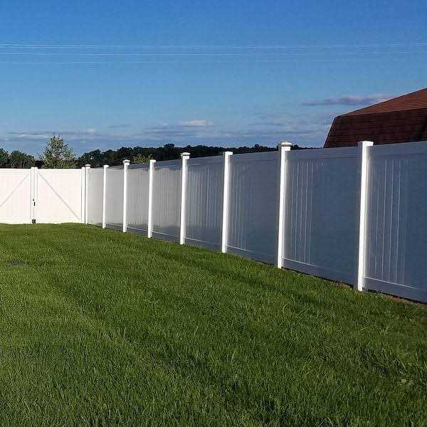Weatherables 5 in. x 5 in. x Vinyl Fence Post - Inhomebuy