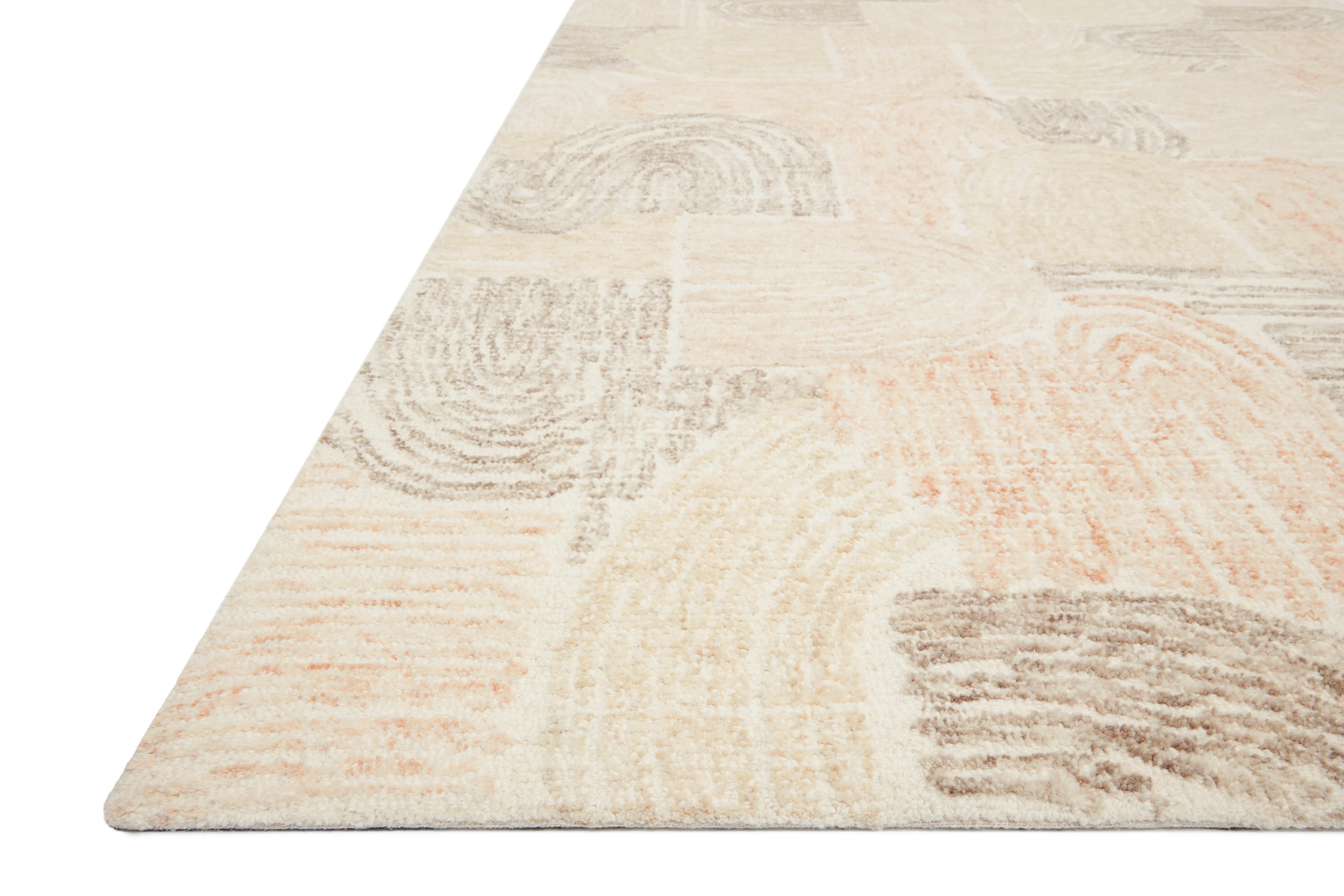 Loloi Rugs Milo Collection Rug in Peach, Pebble - 9'3