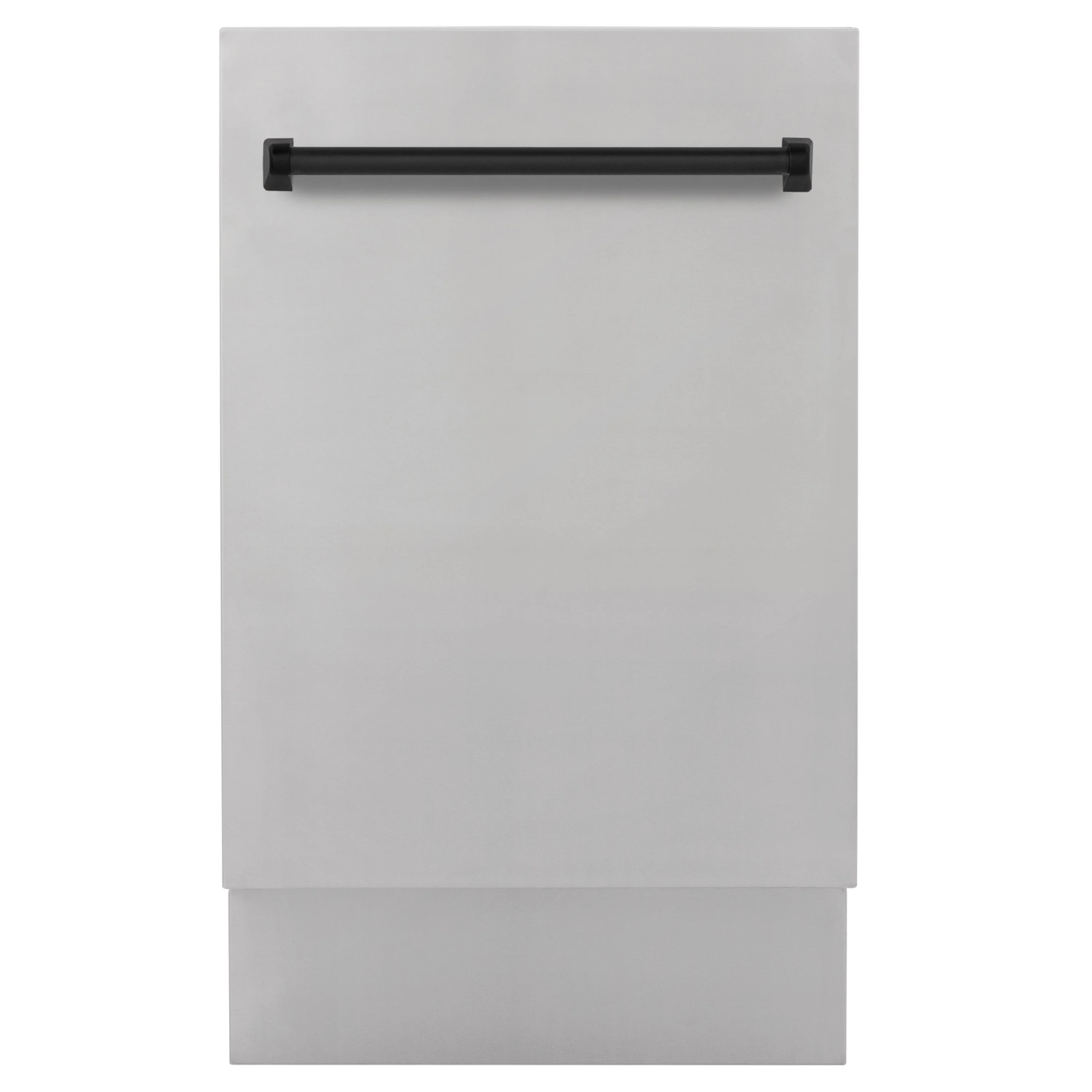 ZLINE Autograph Edition 18 in. Dishwasher in Stainless Steel with Matte Black Handle, DWVZ-304-18-MB - Inhomebuy