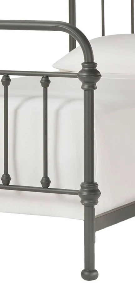 Weston Home Nottingham Metal Twin Bed, Blue Steel - Inhomebuy