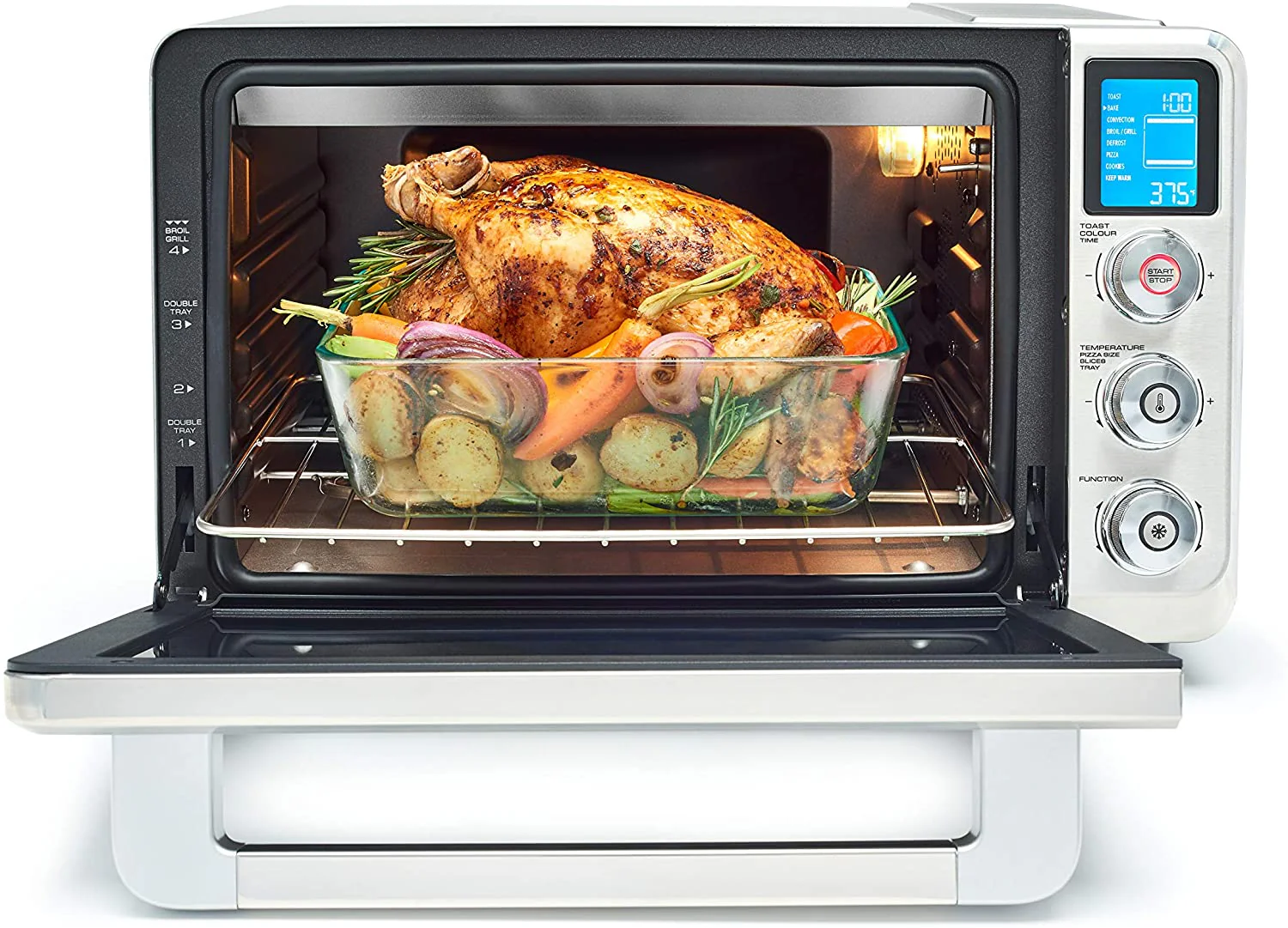 DeLonghi Livenza Convection Oven, 0.8 cu.ft, digital controls, s/s | EO241150M - Inhomebuy