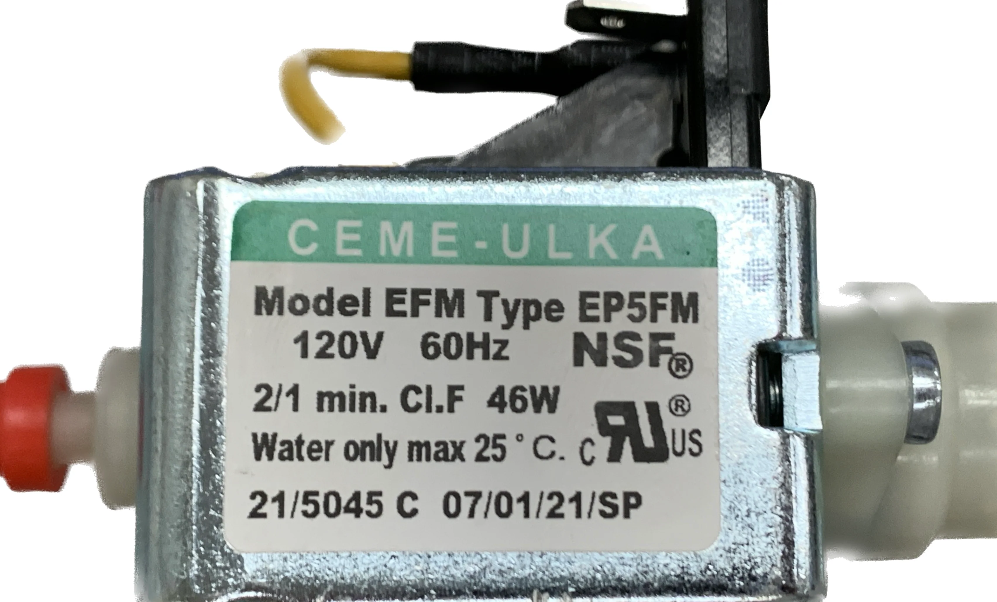 EP5FM | 46W ULKA Water Pump with Thermostat for espresso makers - Inhomebuy