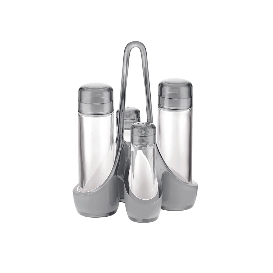 Oil Vinegar Salt Pepper Two-Tone Cruet set - Inhomebuy