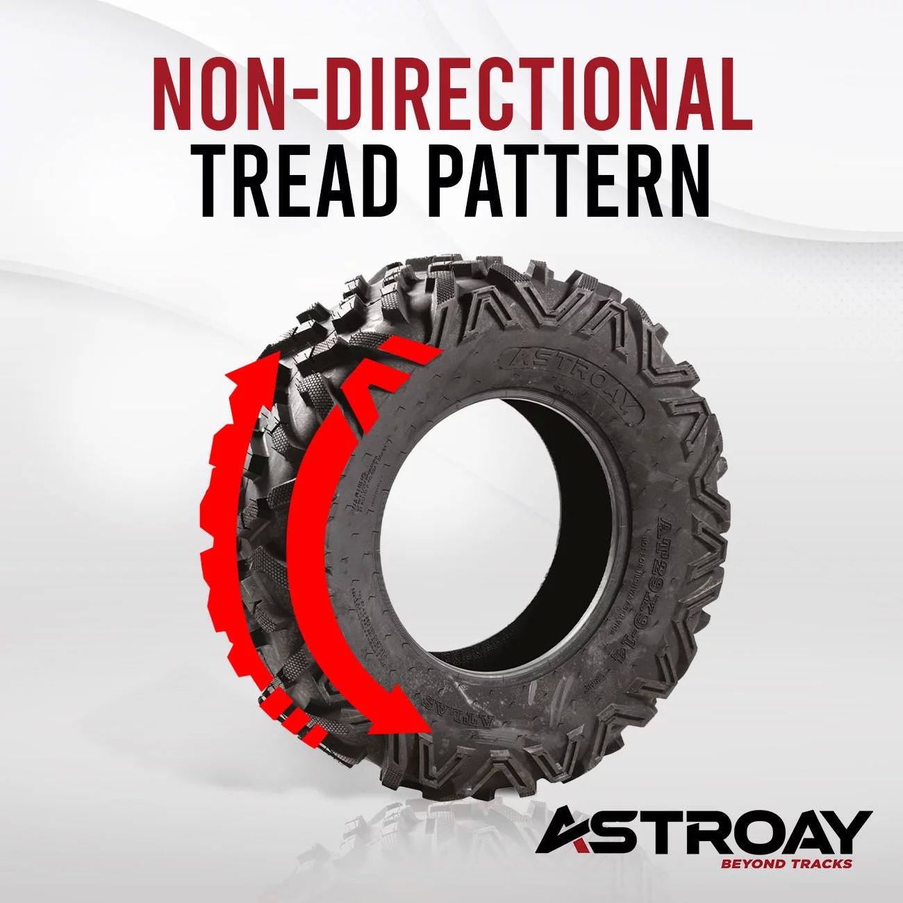 26 x 9 - 14 Astroay Atlas Utility ATV/UTV Tire - Inhomebuy