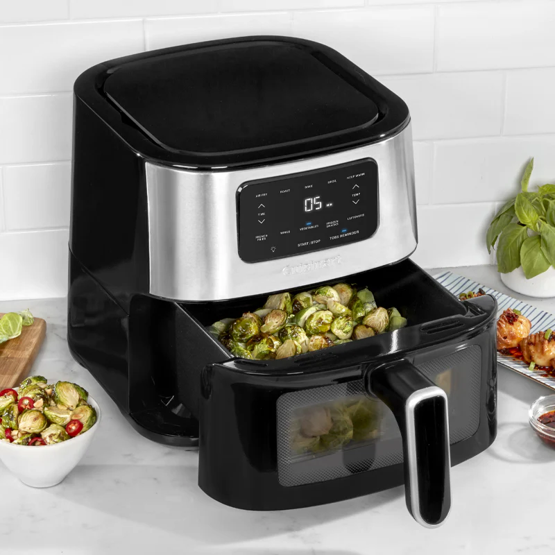 Cuisinart Air Fryer: 6-Quart (5.7 L), 1800W, digital display w/ 5 air-fry presets | AIR-200C - Inhomebuy