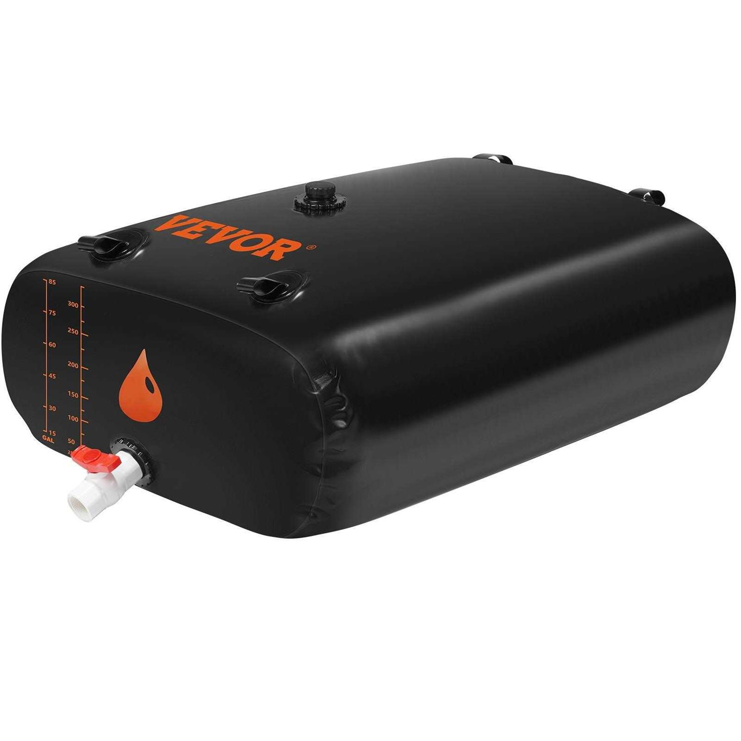 VEVOR Portable Water Storage Bladder Large Capacity Water Storage Containers,1000D PVC Water Bladder Including Spigots and Overflow Kit - Inhomebuy