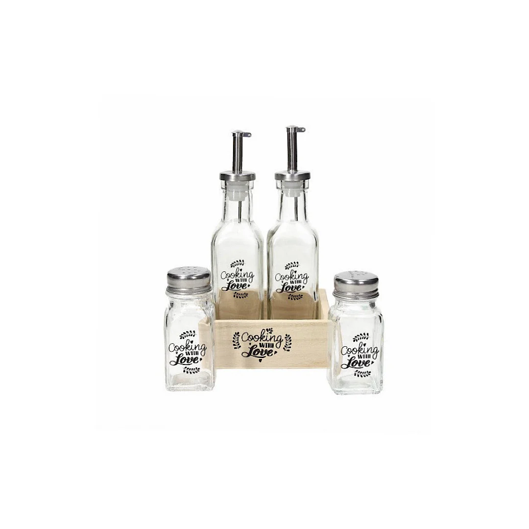 Ménage Oil/Vineg/Salt/Pepp Dolce Casa Cooking - Inhomebuy