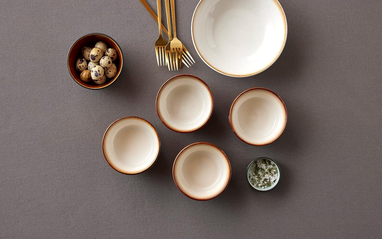 Pasta Bowl 20cm Cream Cream Bitz - Inhomebuy