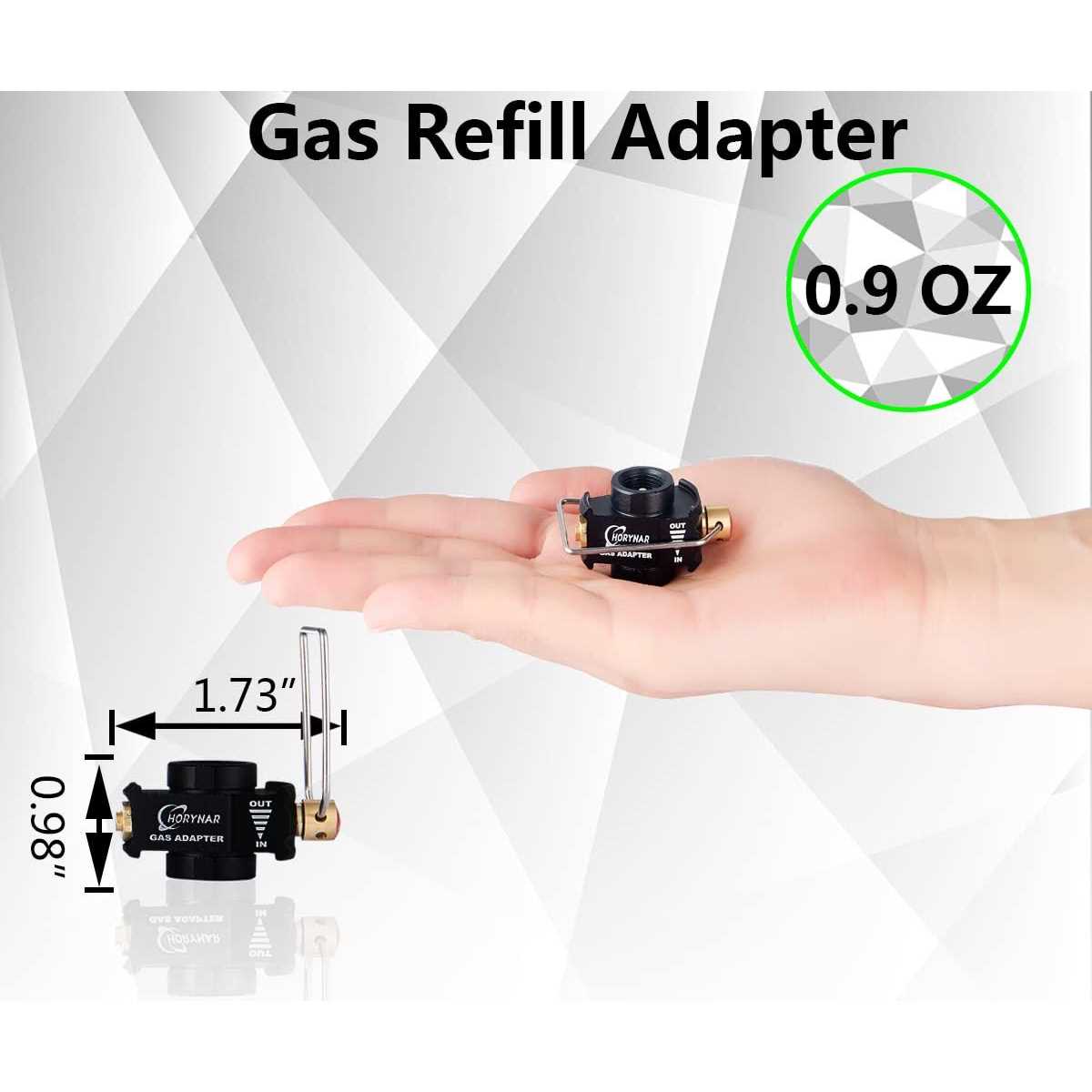 Isobutane Fuel Canister Isobutane Canister Butane Propane Adapter with Exhaust - Inhomebuy