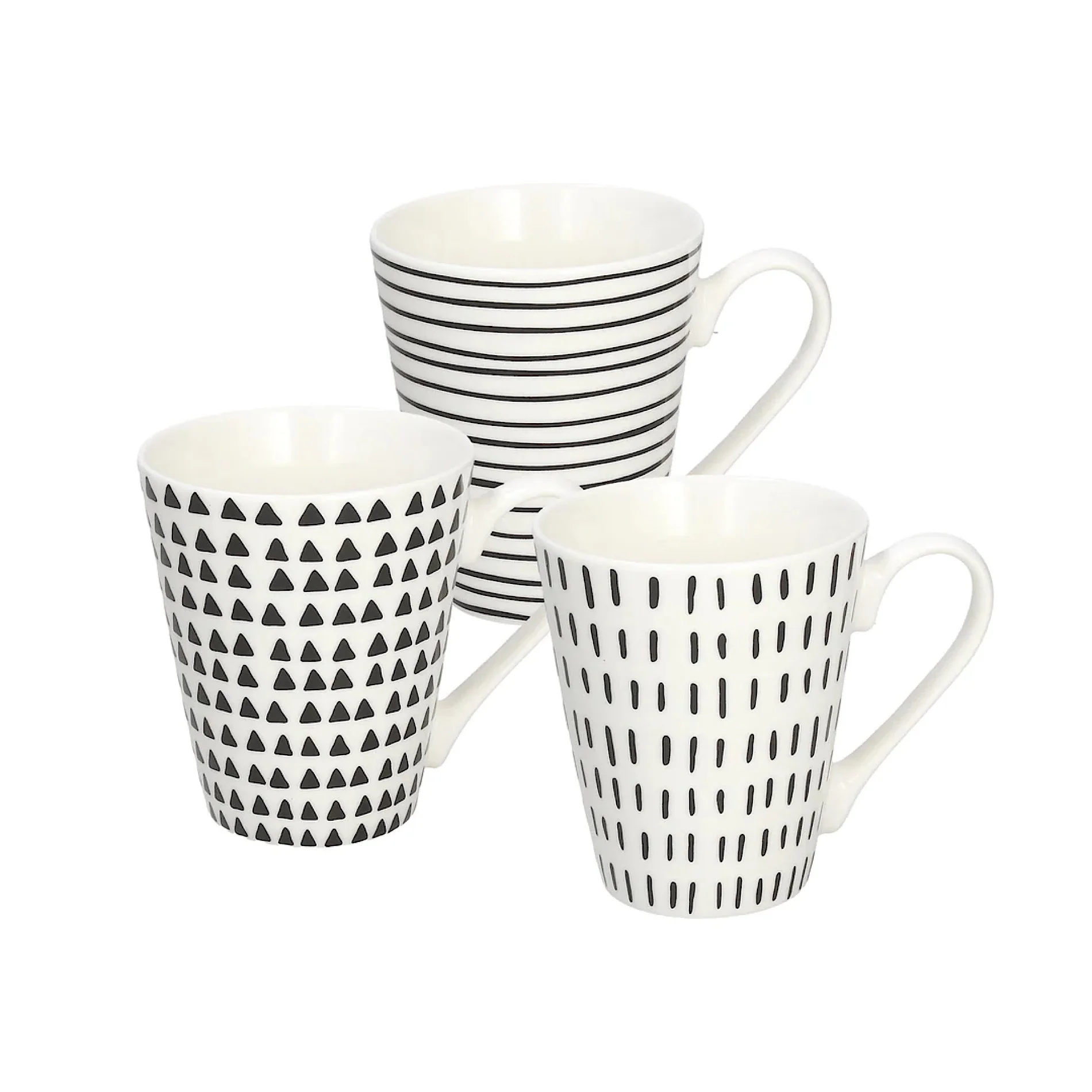 Graphic Mug 340cc set 3pcs - Inhomebuy