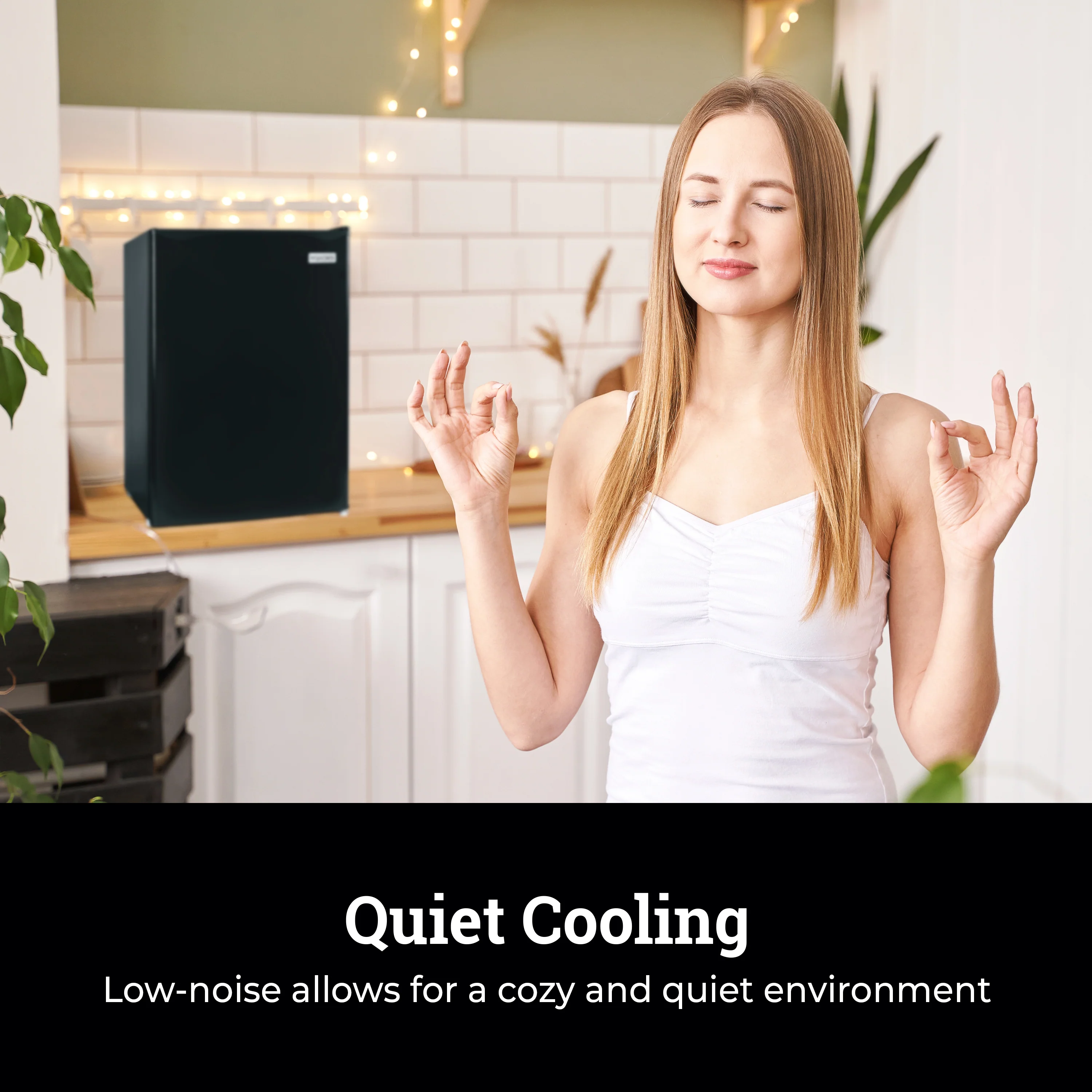 Igloo 2.6 Cu. Ft. Refrigerator w/ Freezer, Black - Inhomebuy