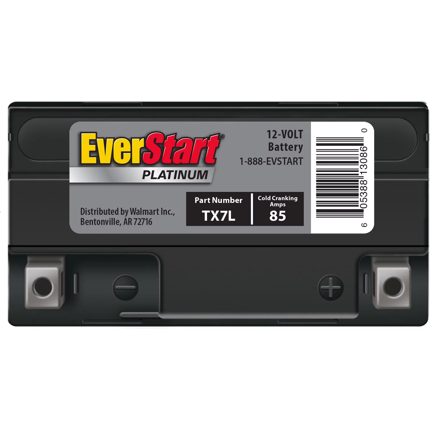 EverStart Premium AGM Power Sport Battery, Group Size TX7L 12 Volt, 85 CCA - Inhomebuy