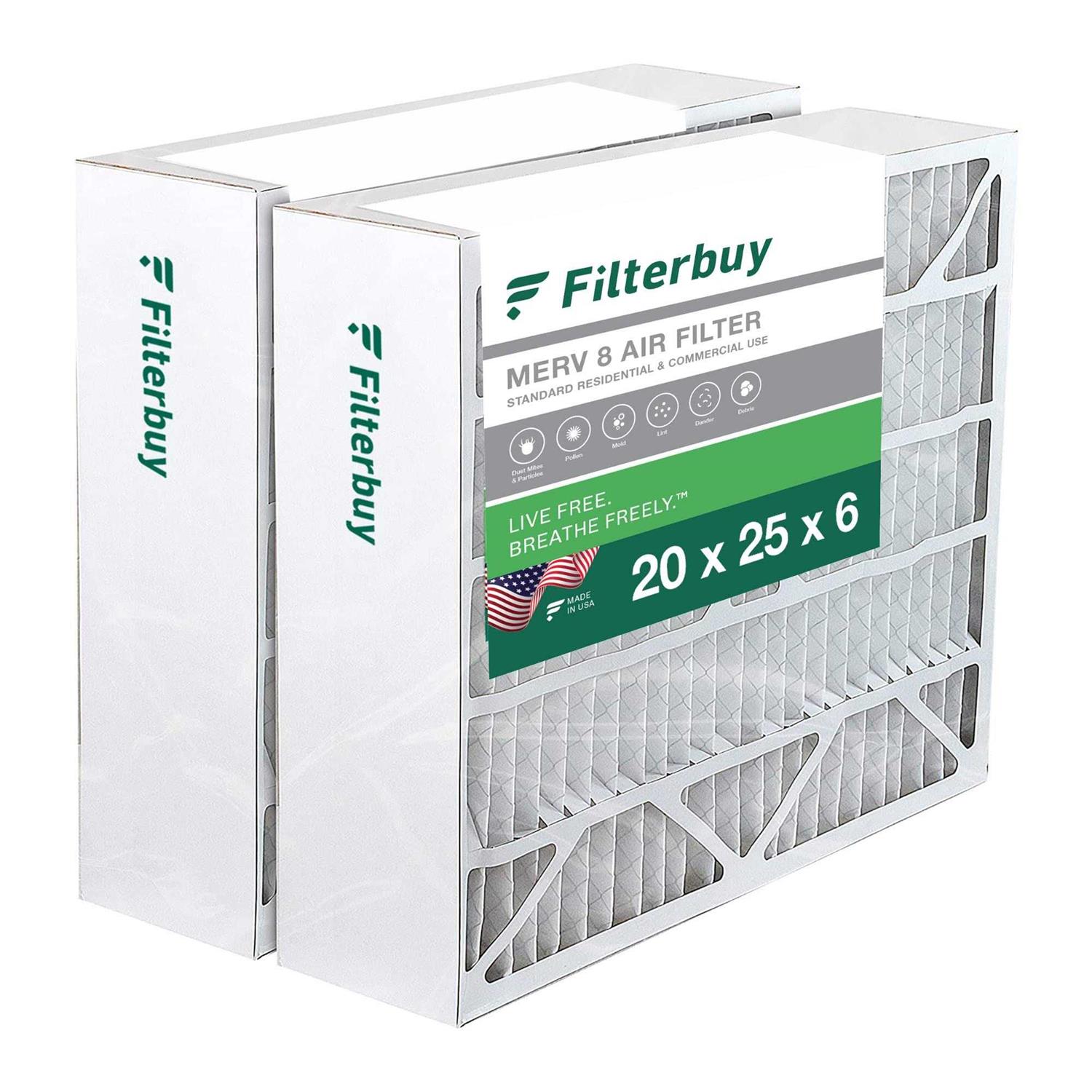 Filterbuy MERV Pleated AC Furnace Air Filter. Pack Filters - Inhomebuy