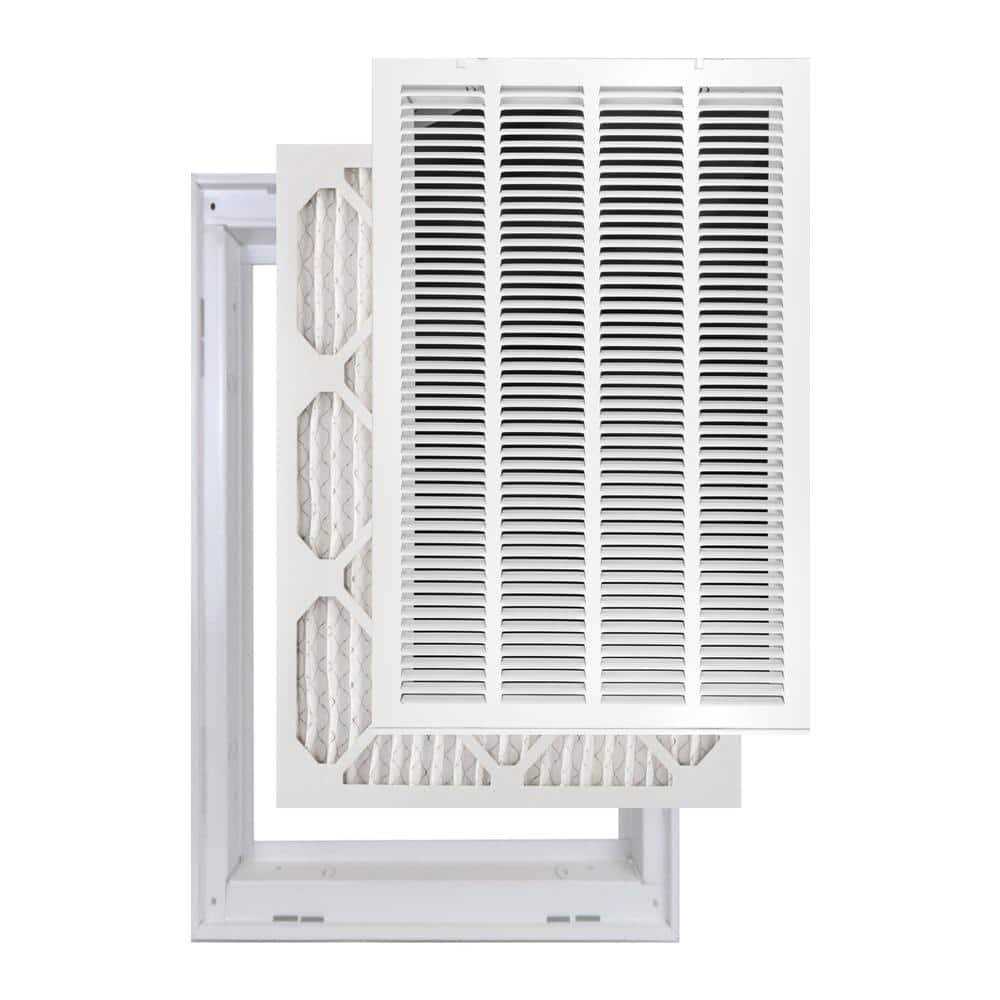 Venti Air 25 in. High Return Air Filter Grille with MERV 11 Filter Pre-Installed - Inhomebuy