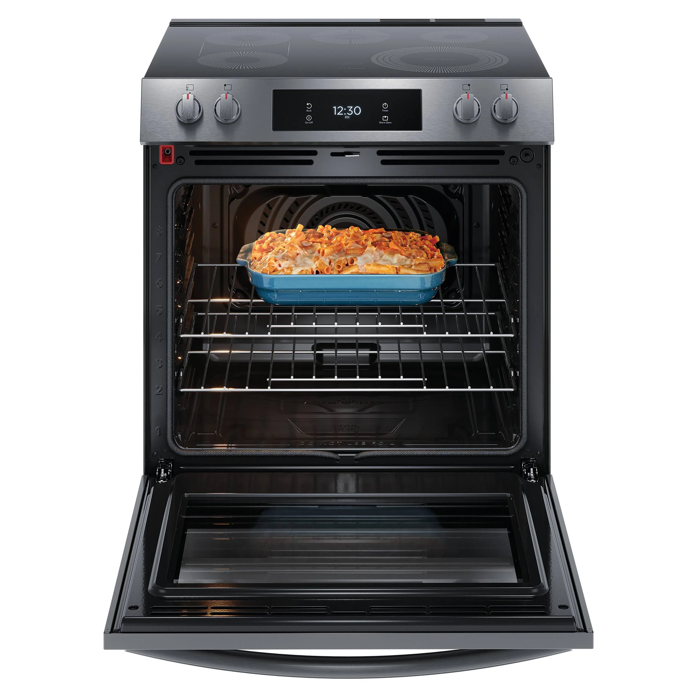 FRIGIDAIRE GALLERY 30 IN 6.2 CU FT. ELECTRIC TOTAL CONVECTION 5-BURNER RANGE WITH AIR FRY - GCFE306C - Inhomebuy