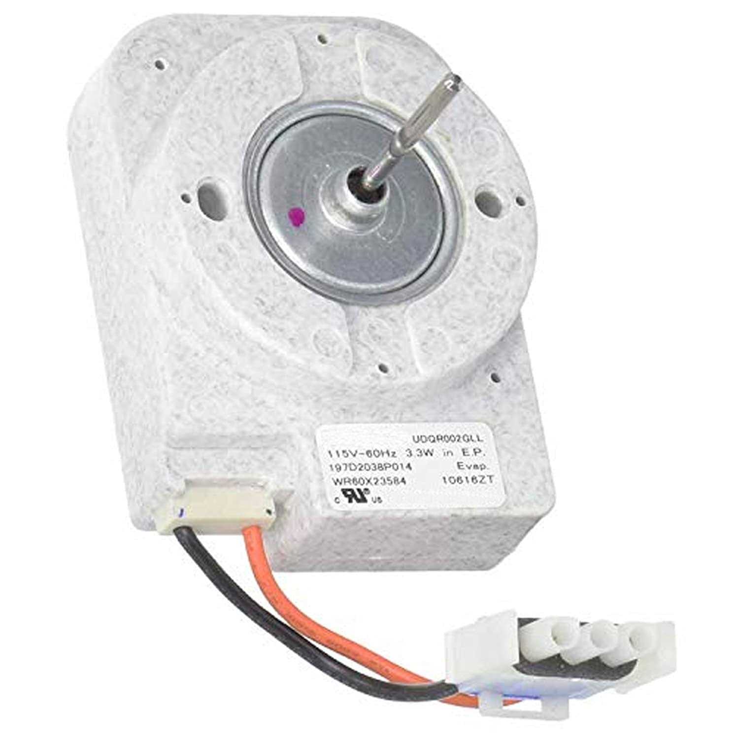 WR60X10220 Refrigerator Condenser Fan Motor Compatible with GE Refrigerators - Inhomebuy