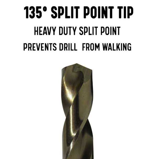 Drill America Cobalt Jobber Length Drill Bit - Inhomebuy