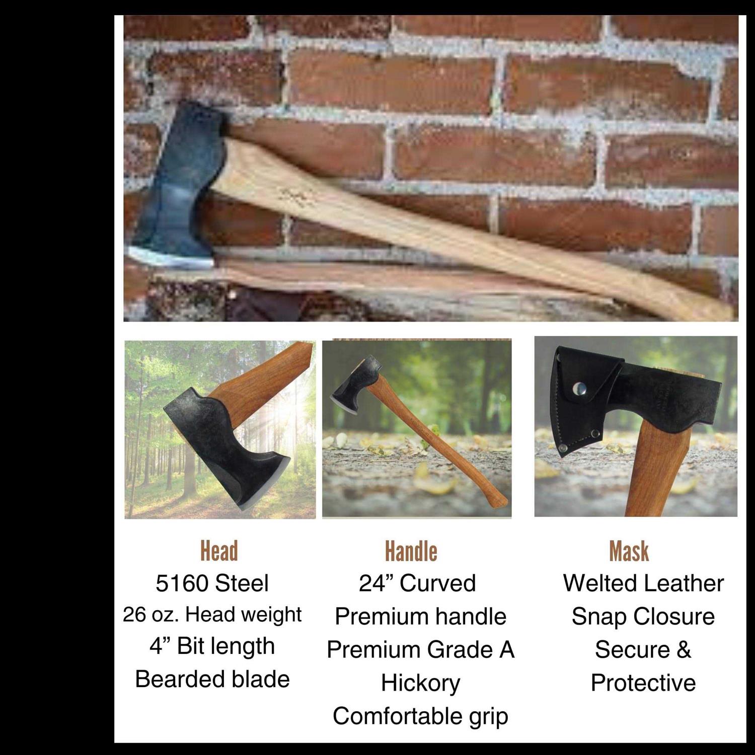 Council Tool Sport Utility Boy’s Axe Curved Handle - Inhomebuy