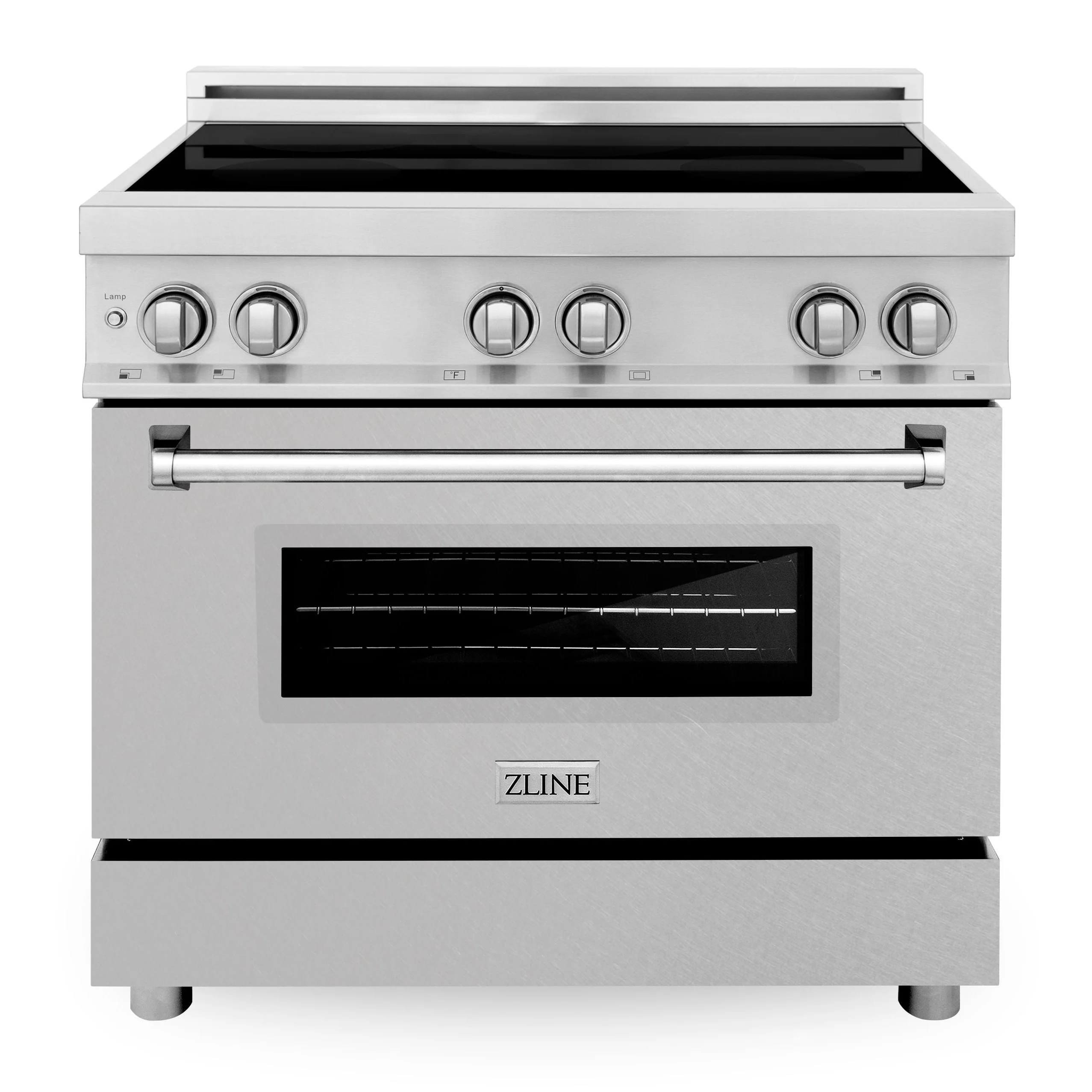 ZLINE 36 Inch 4.6 cu. ft. Induction Range with a 4 Element Stove and Electric Oven in DuraSnow® Stainless Steel, RAIND-SN-36 - Inhomebuy