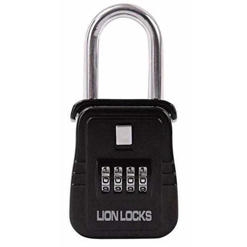Lion Locks 1500 Key Storage Lockbox Set-Your-Own Code Lock Portable Key Holder - Inhomebuy