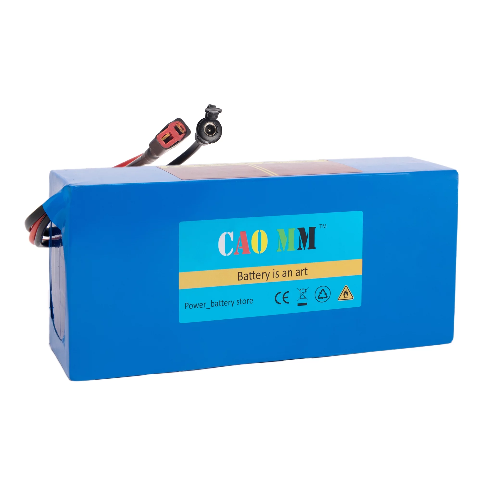 48V 14Ah Lithium Battery Without Charger T-Plug 30A BMS for 1000W Electric Bike - Inhomebuy