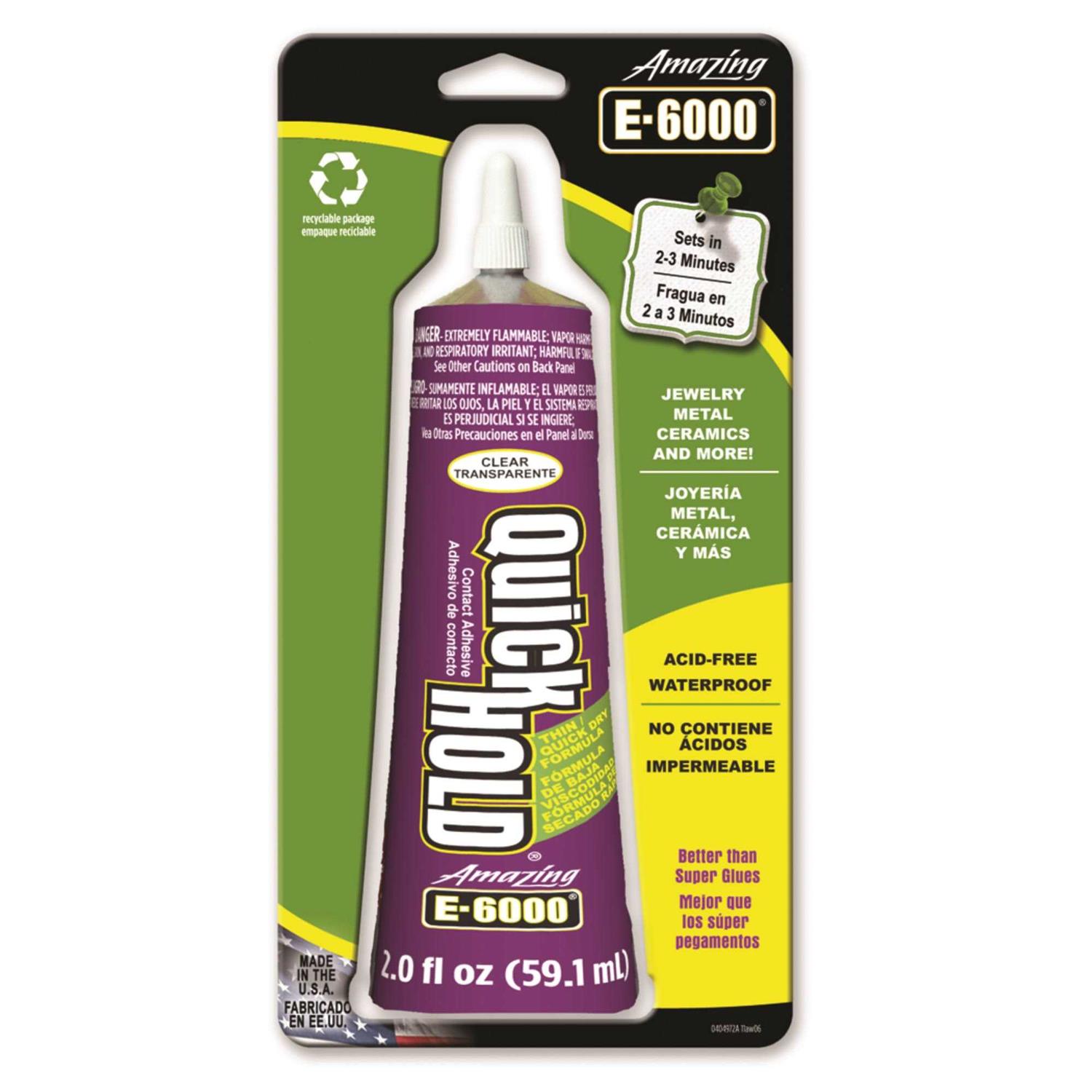 Eclectic E6000 Multi-Purpose Adhesive – 0.5 fl oz tube - Inhomebuy