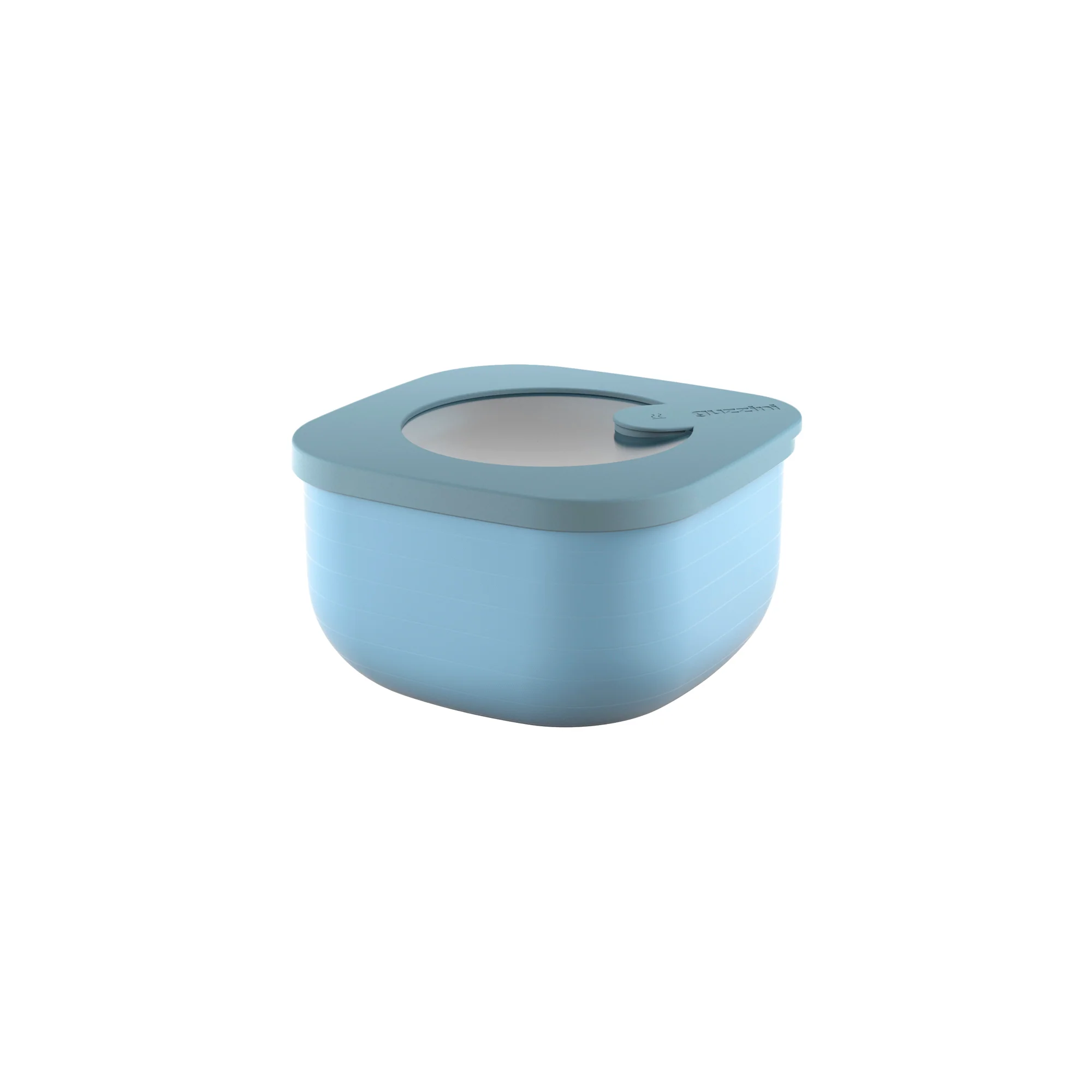 S STORE&MORE - Shallow airtight fridge/freezer/microwave containers 450cc Matt mid blue - Inhomebuy