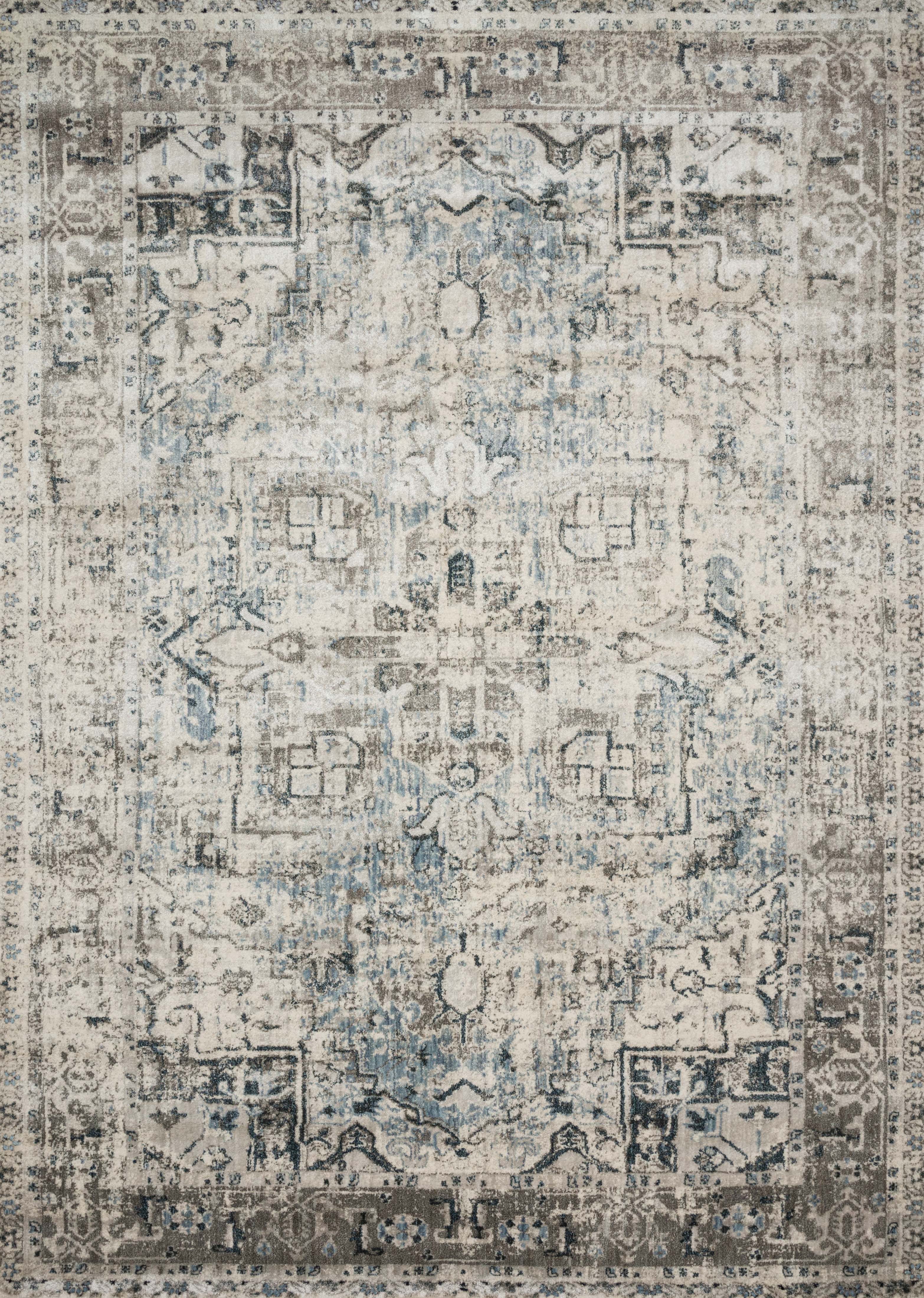 Loloi Rugs Anastasia Collection Rug in Blue, Slate - 13' x 18' - Inhomebuy