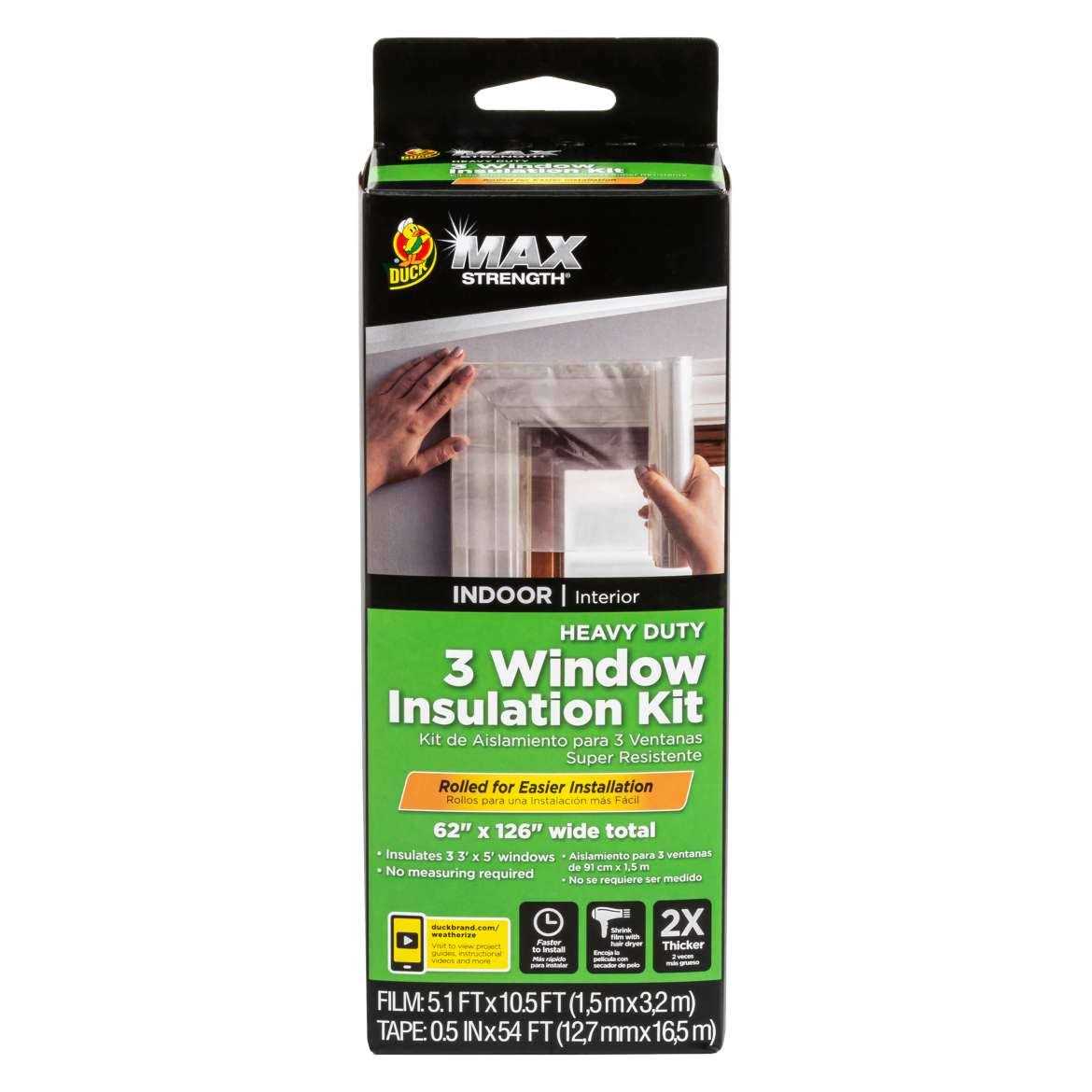 Duck Max Strength Rolled Window Insulation Kit - Inhomebuy