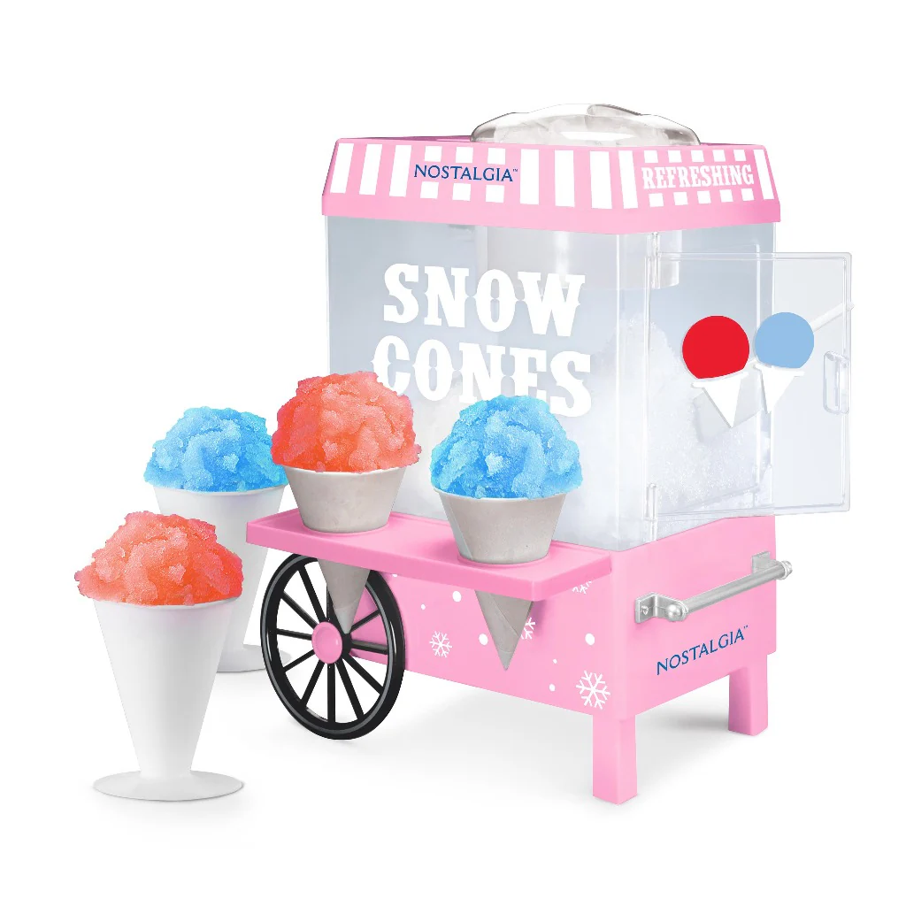 Vintage Snow Cone Maker, Pink - Inhomebuy