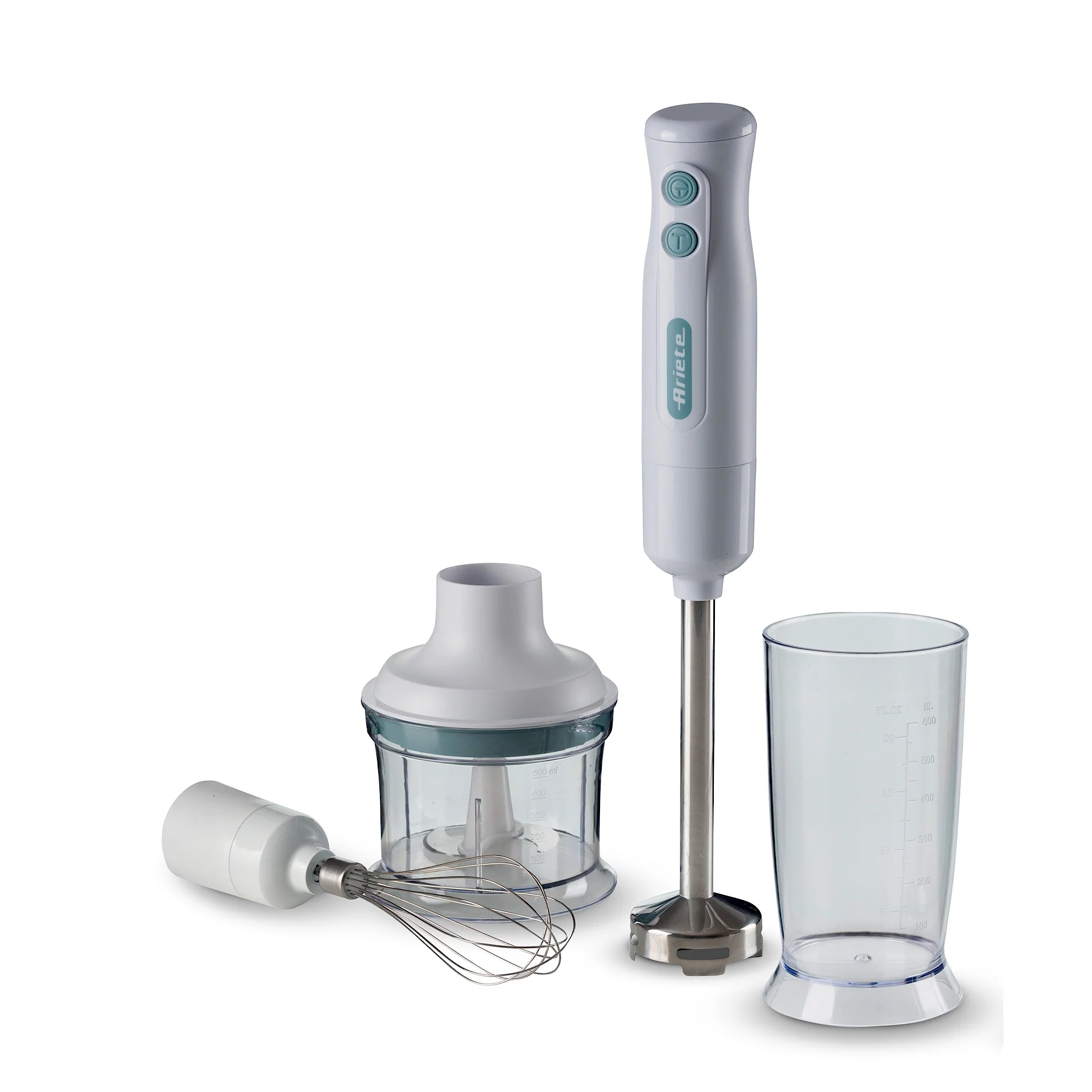 Hand Blender With Stainless Steel Blade 3on 1 Blue/White - Inhomebuy