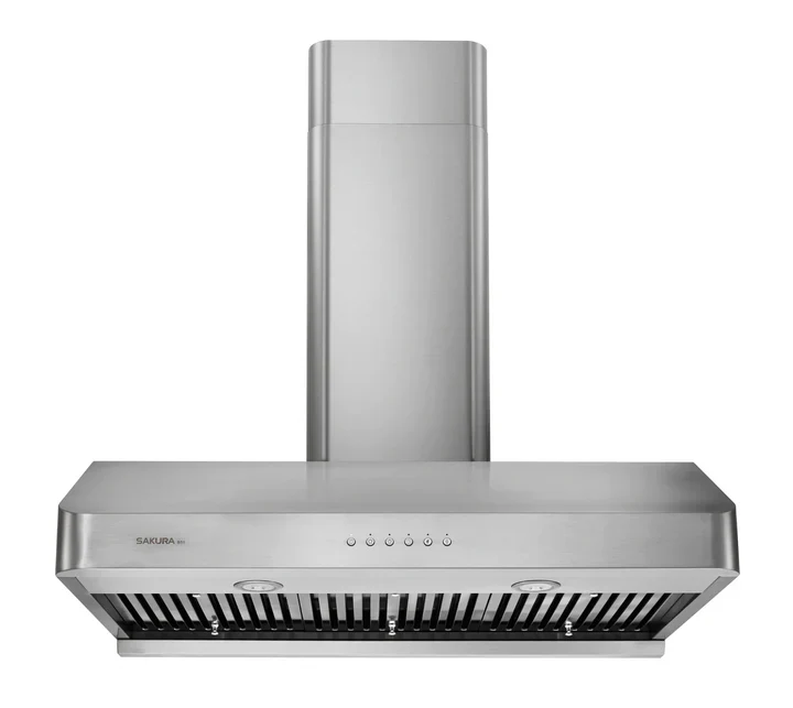 Sakura Kitchen Rangehood: 30'' wide, with baffle filter, brushed s/s, AC motor | B51-30HS - Inhomebuy