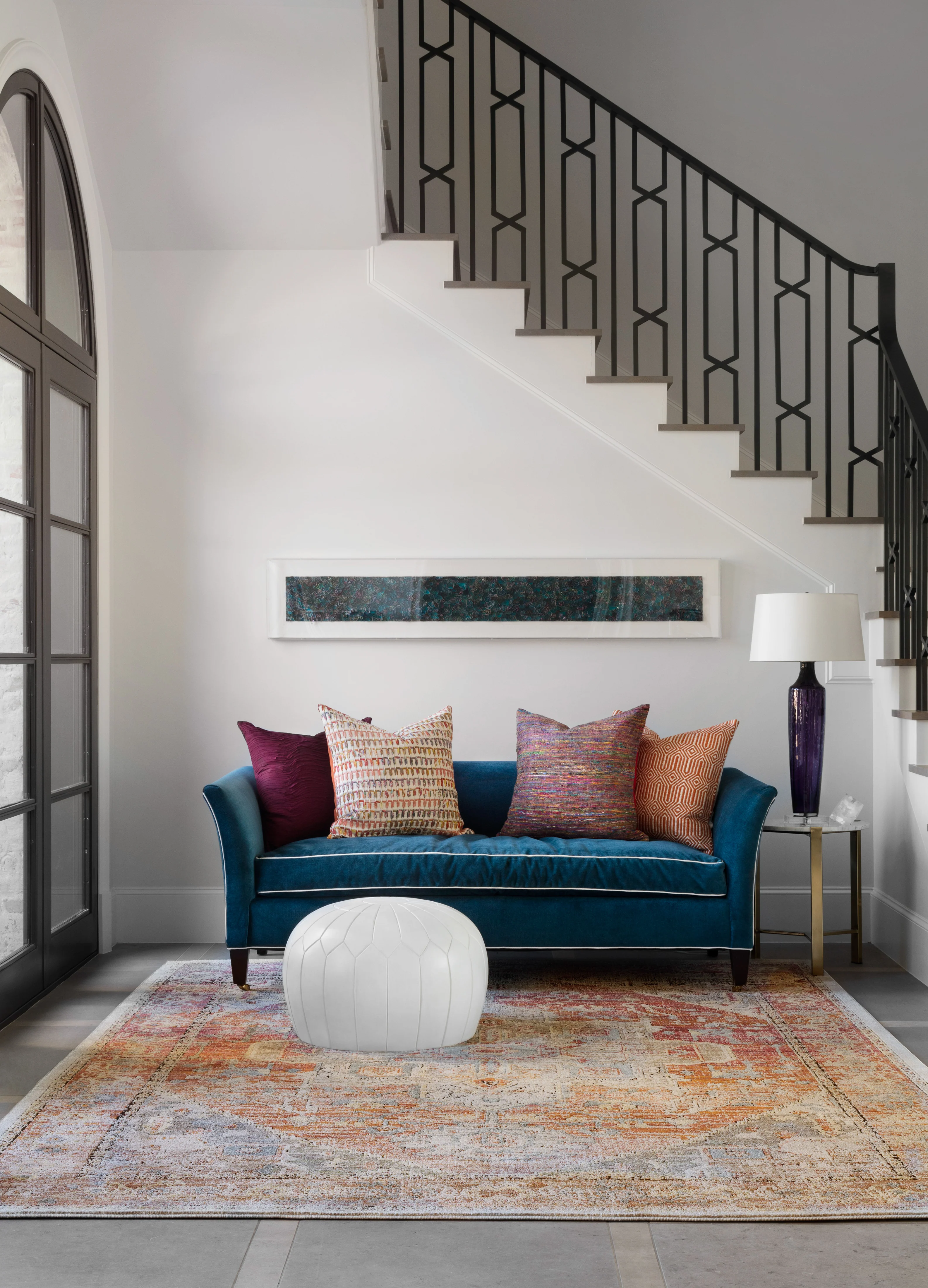 Loloi Rugs Javari Collection Rug in Berry, Sunrise - 7'10