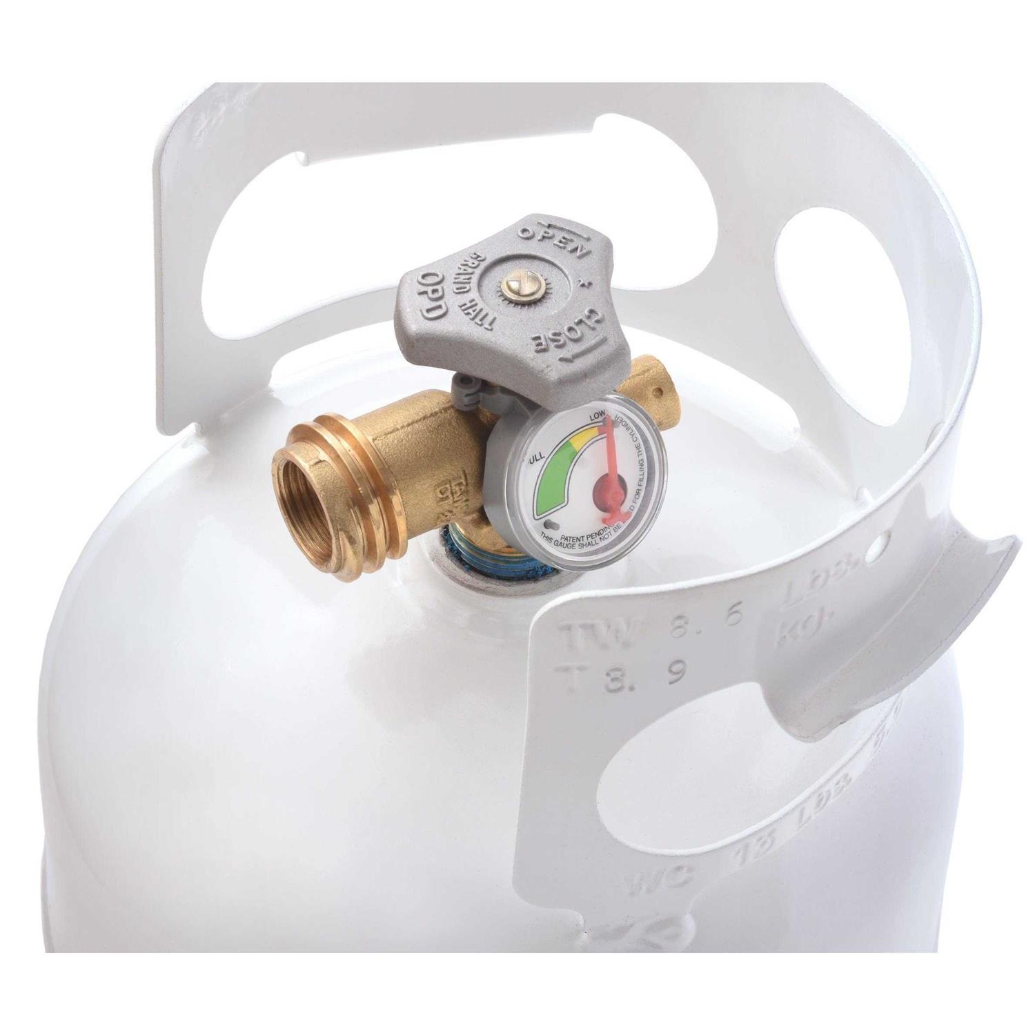 Flame King YSN201BT 20 Pound Steel Floor Buffer Propane Tank Cylinder with Vapor Valve and Level Gauge - Inhomebuy