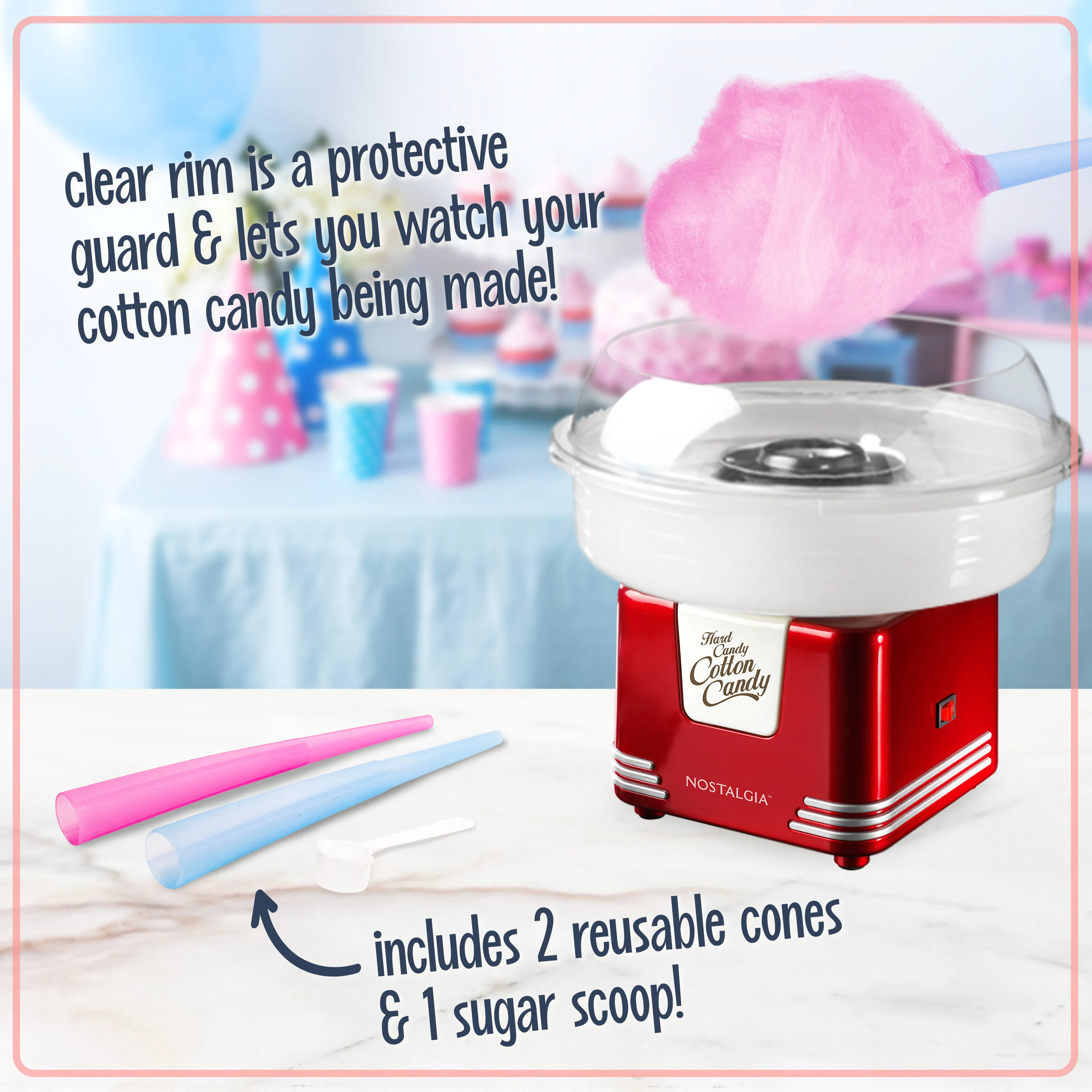 Retro Hard Candy Cotton Candy Maker - Inhomebuy
