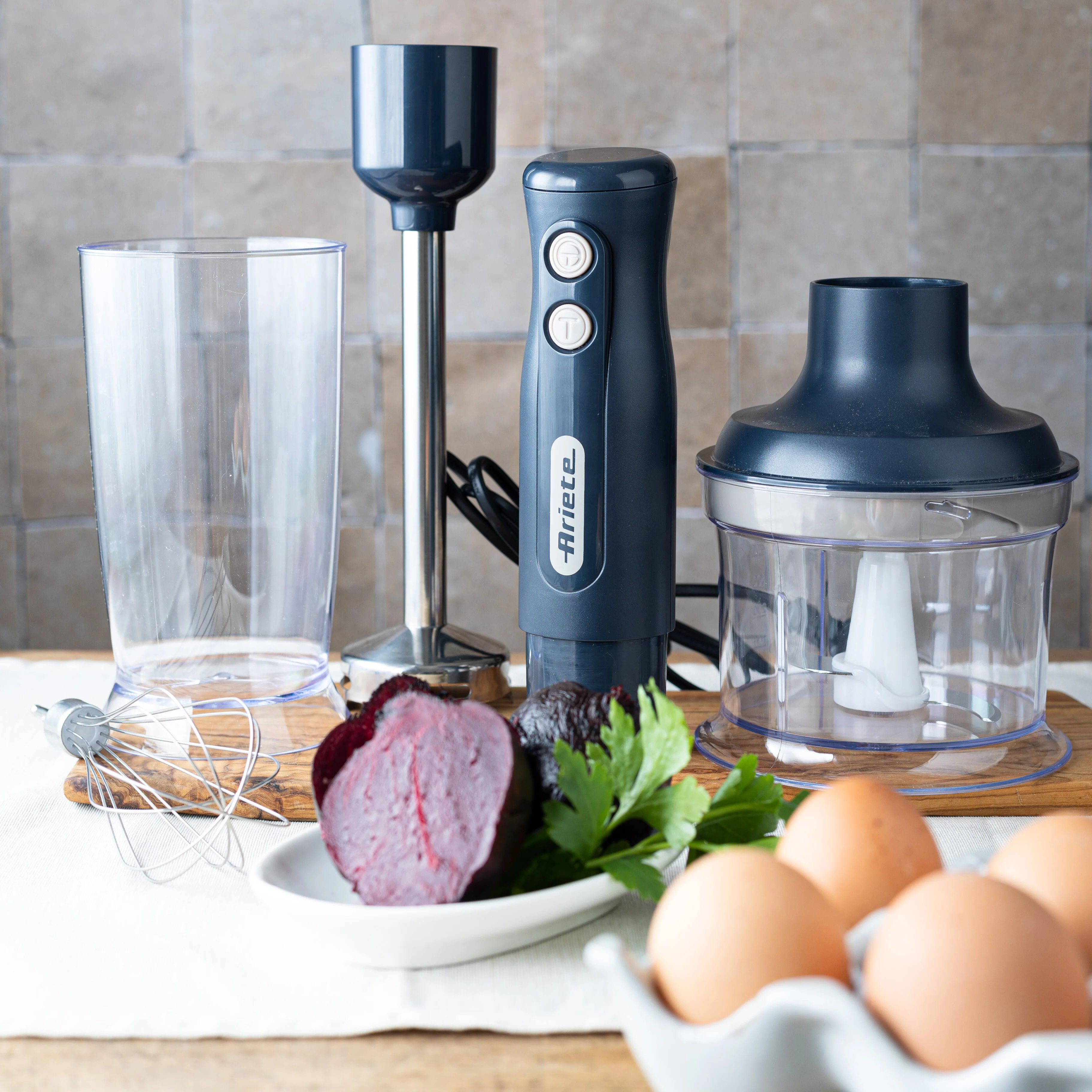 Hand Blender With Stainless Steel Blade 3in1 - Inhomebuy