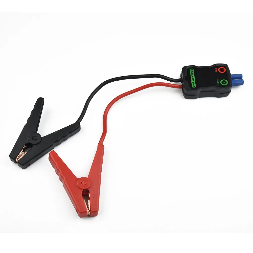 Car Jump Starter Booster Cable Battery Alligator Clamp LED Indicator - Inhomebuy