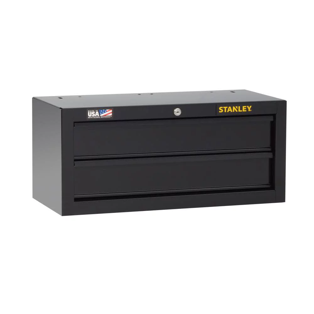 STANLEY Stst22621Bk 26 In. W 100 Series 2-Drawer Middle Tool Chest Organizers - Inhomebuy