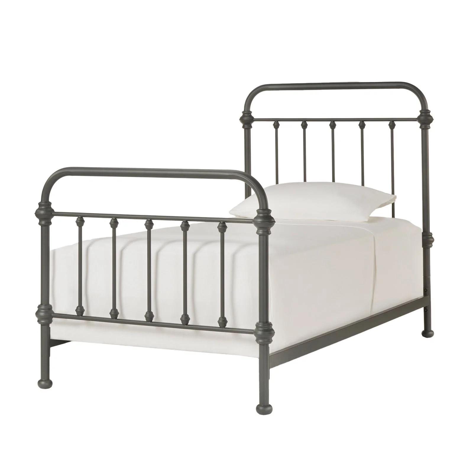Weston Home Nottingham Metal Twin Bed, Blue Steel - Inhomebuy