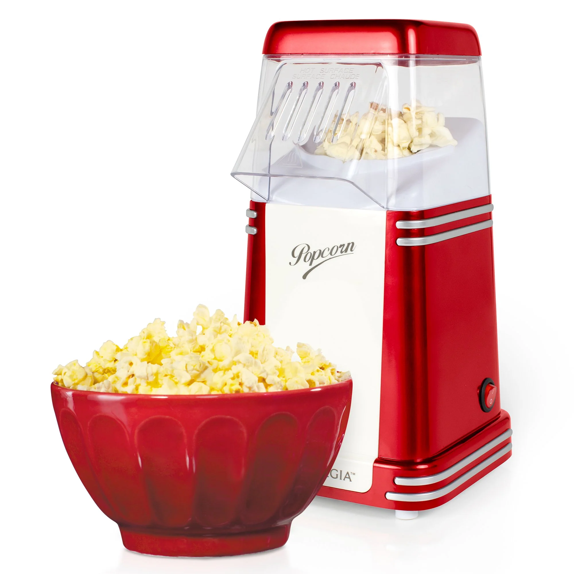 Retro 8-Cup Hot Air Popcorn Maker - Inhomebuy