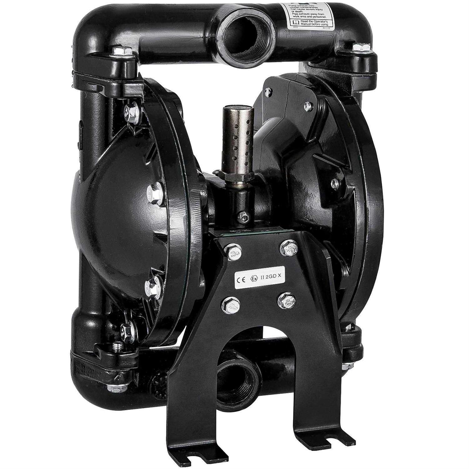 VEVOR Air-Operated Double Diaphragm Pump QBY4-25L F46 35 Gpm 1 Inch Inlet And Outlet YBGMBQBY4-25LF461V0 - Inhomebuy
