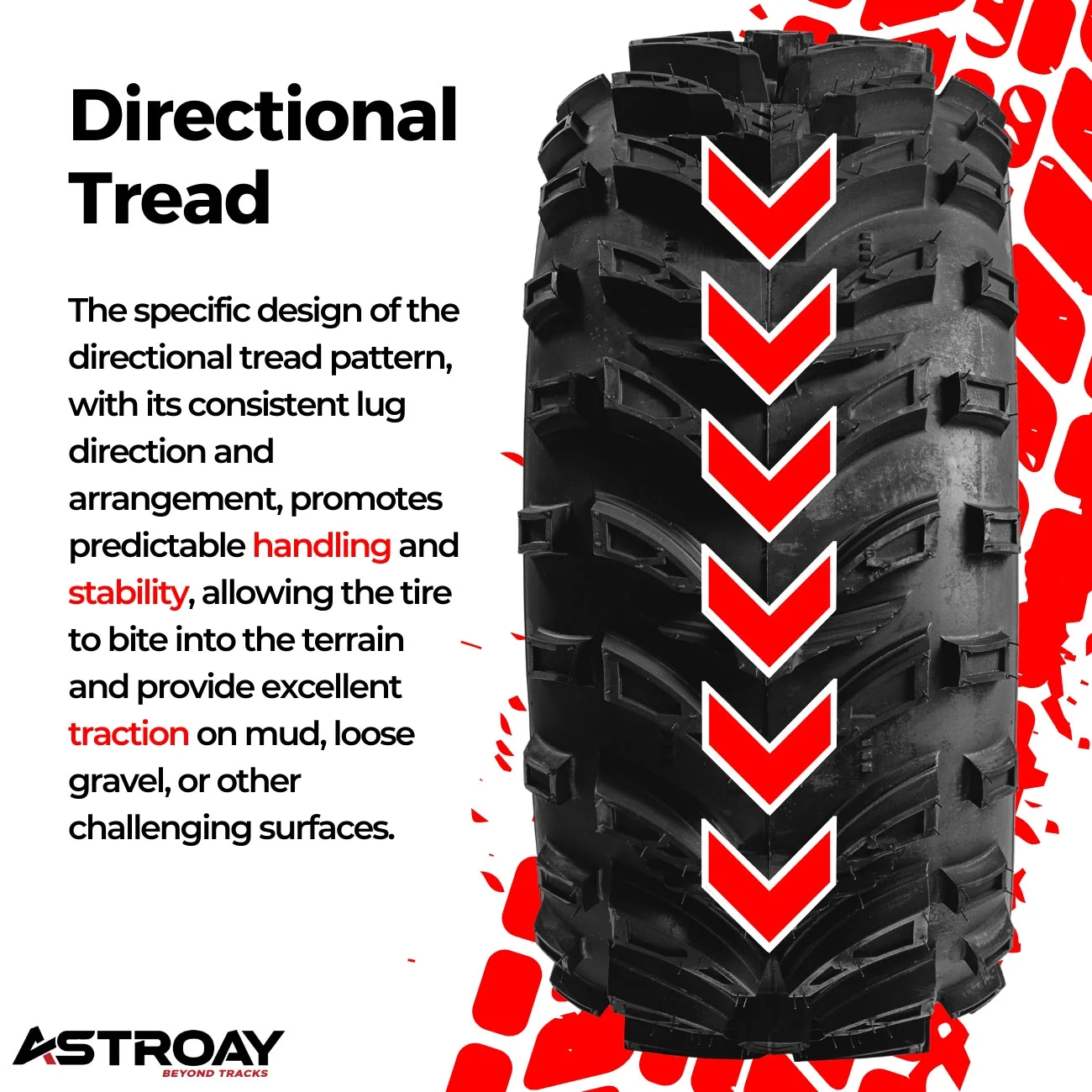 24 x 8 - 12 Astroay Maxx Plus Utility ATV/UTV Tire - Inhomebuy